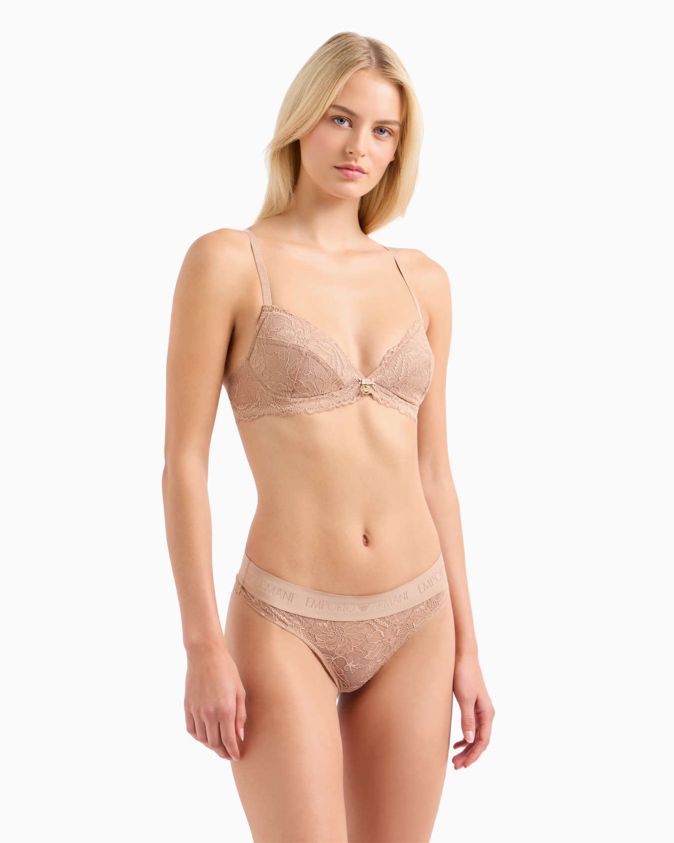 Sujetador de triángulo acolchado Eternal Lace de encaje reciclado ASV Diapositiva 1