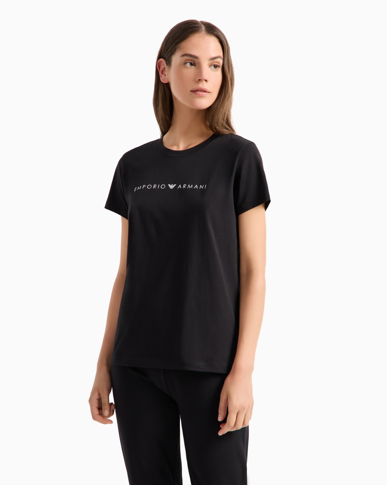 ASV Iconic organic-cotton loungewear T-shirt with logo band Slide 1