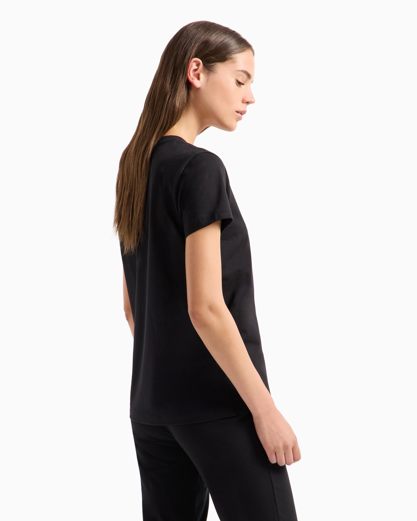 ASV Iconic organic-cotton loungewear T-shirt with logo band Slide 2