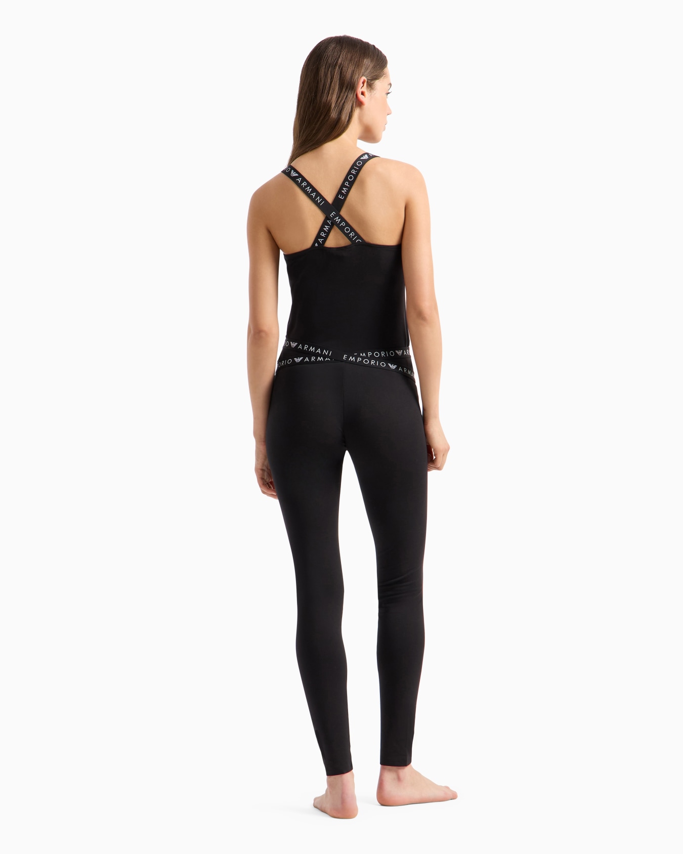 Leggings loungewear in cotone organico Iconic logoband ASV Slide 2