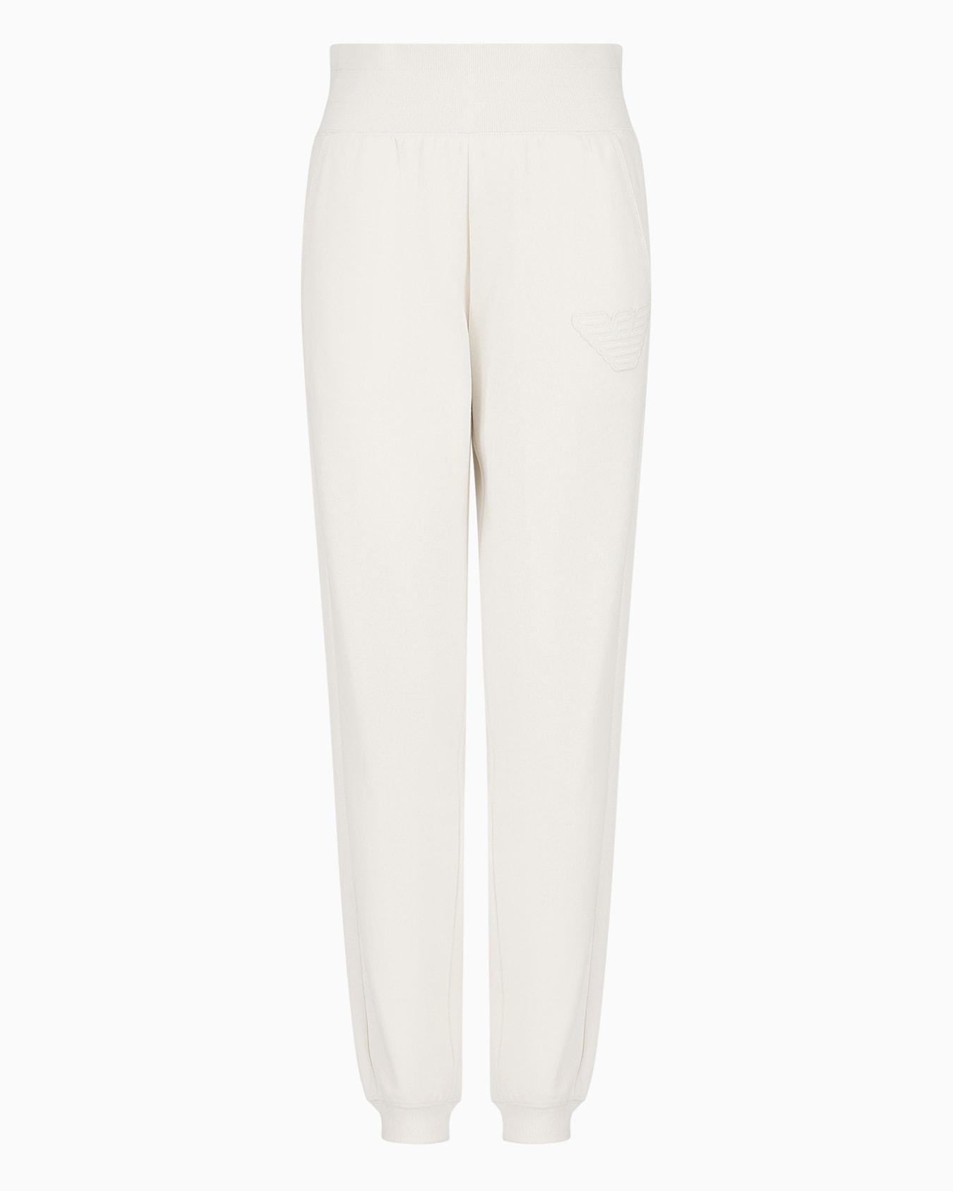 Jersey loungewear joggers with eagle patch Slide 0