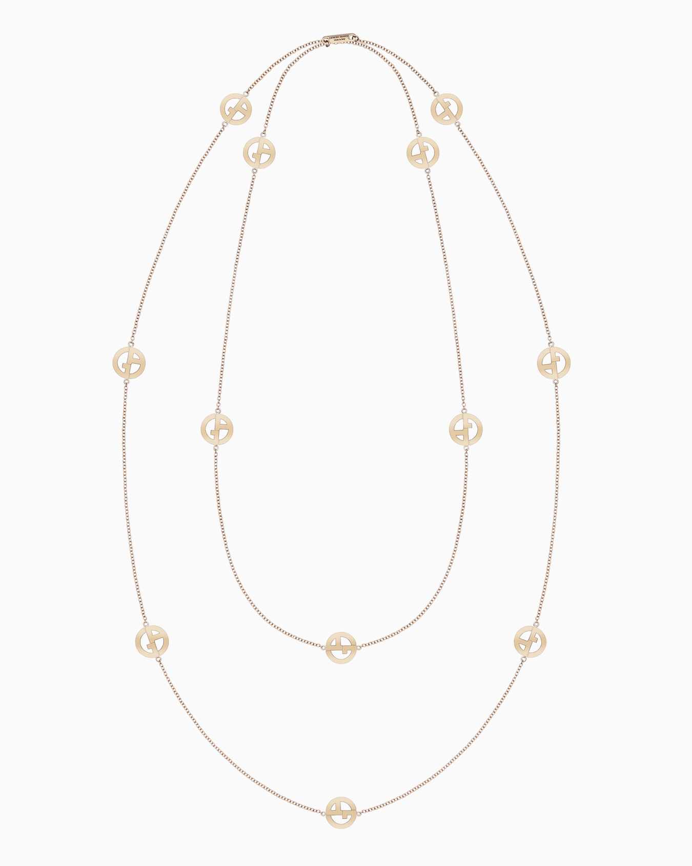 18K gold, two-strand Borgonuovo necklace Diapositiva 0
