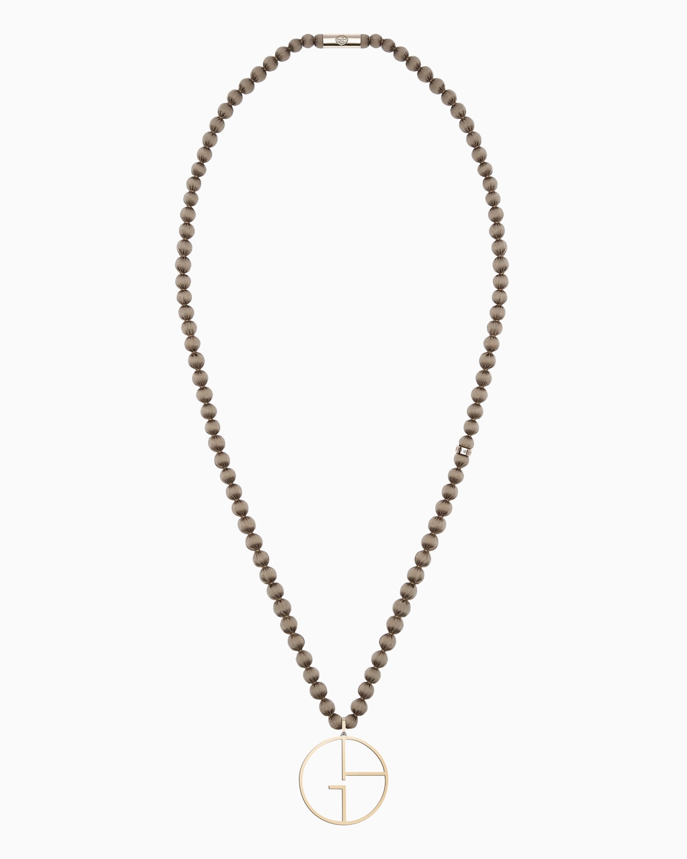 Gold-and-silk Borgonuovo necklace Diapositiva 0