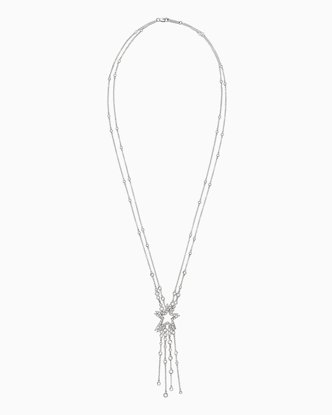 Sautoir-Kette der Firmamento-Reihe aus 18 kt Weißgold und Diamanten Folie 0