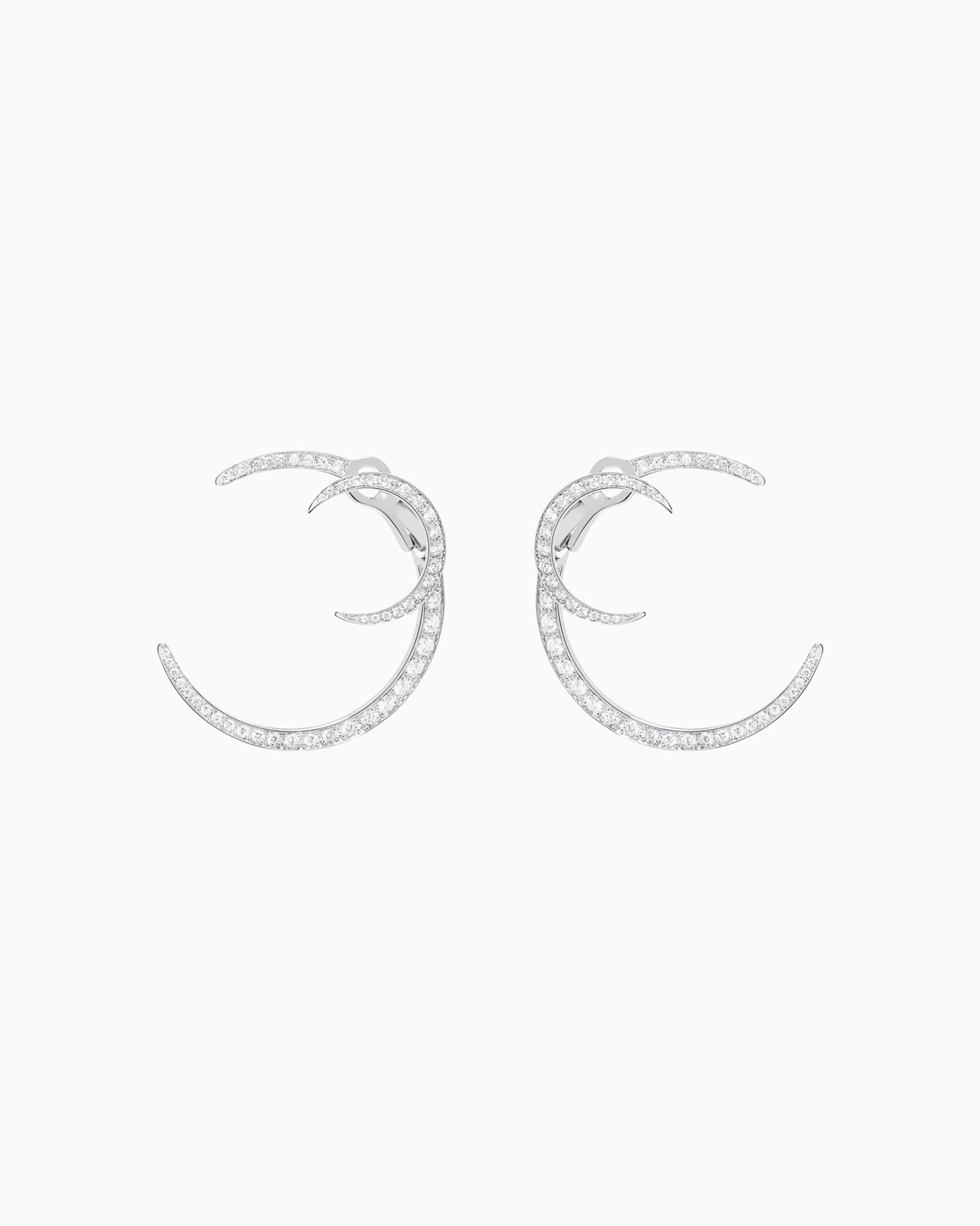 18K white-gold, diamond Firmamento earrings Diapositiva 0