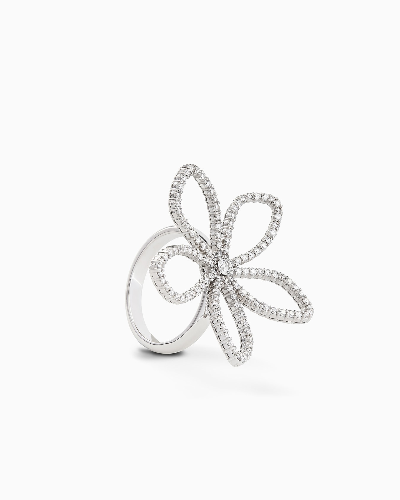 Ring der Sì-Reihe aus 18 kt Weißgold und Diamanten Folie 0