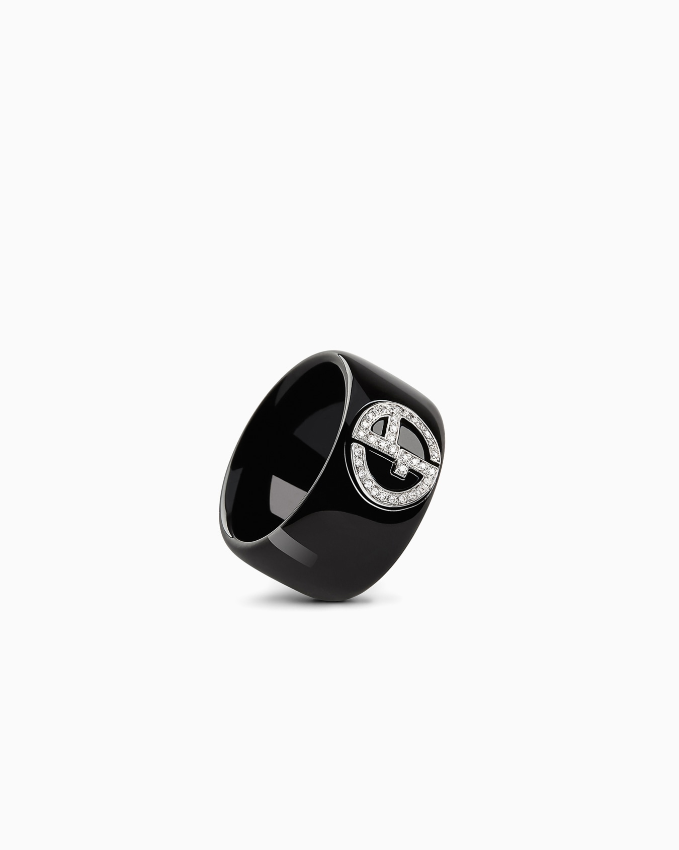 Ring der Borgonuovo-Reihe aus gebranntem Gold mit Diamanten Folie 0