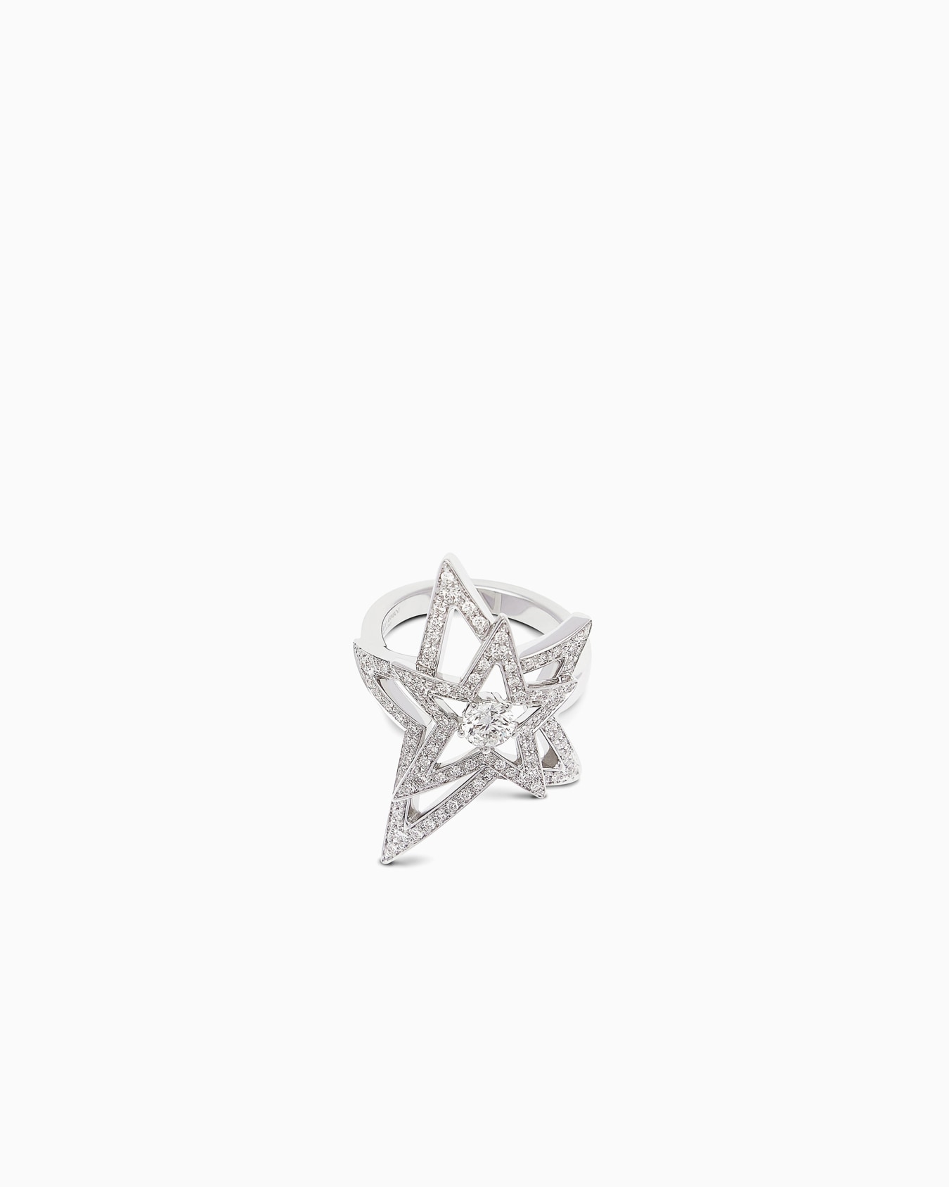 18K white-gold, diamond Firmamento ring Slide 0