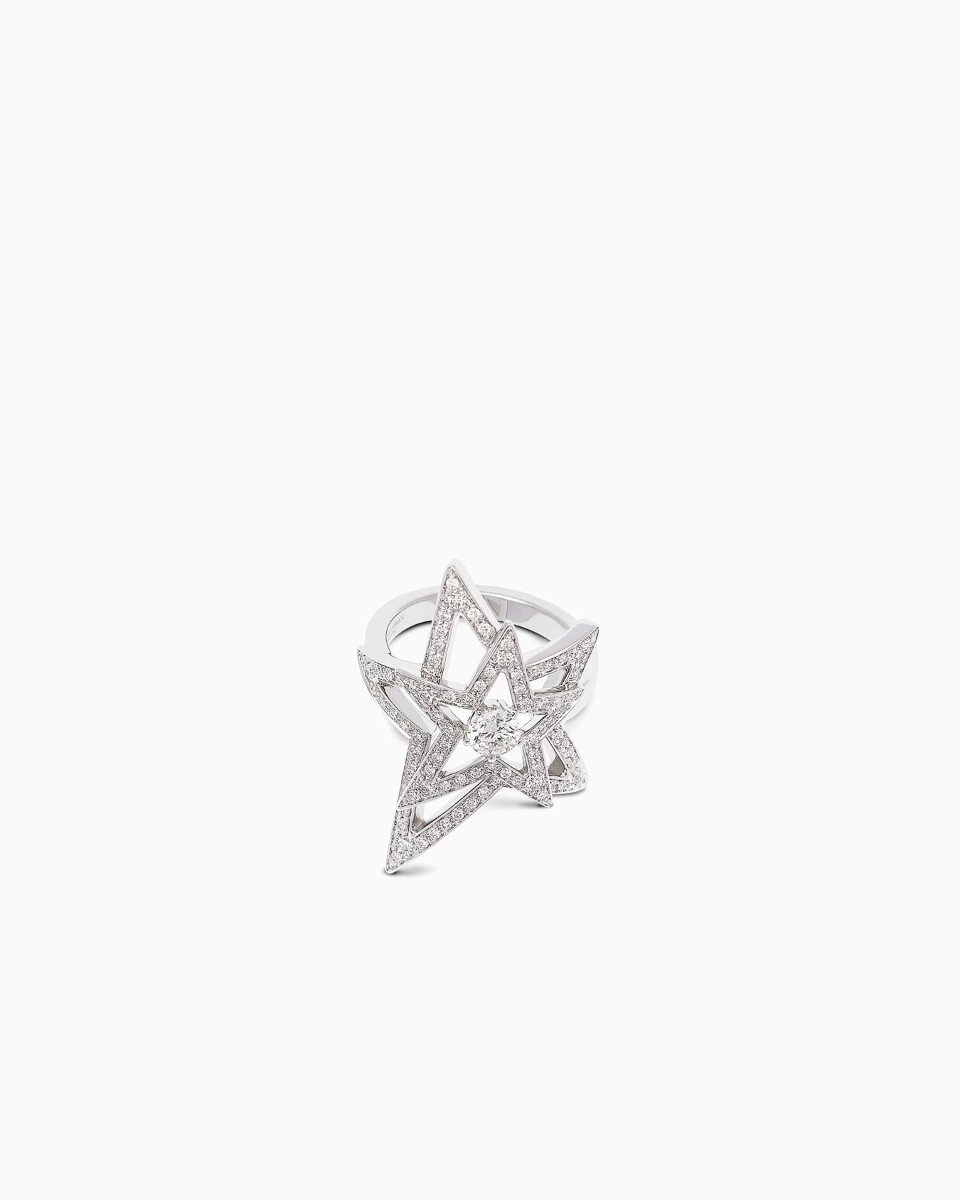 18K white-gold, diamond Firmamento ring Slide 0