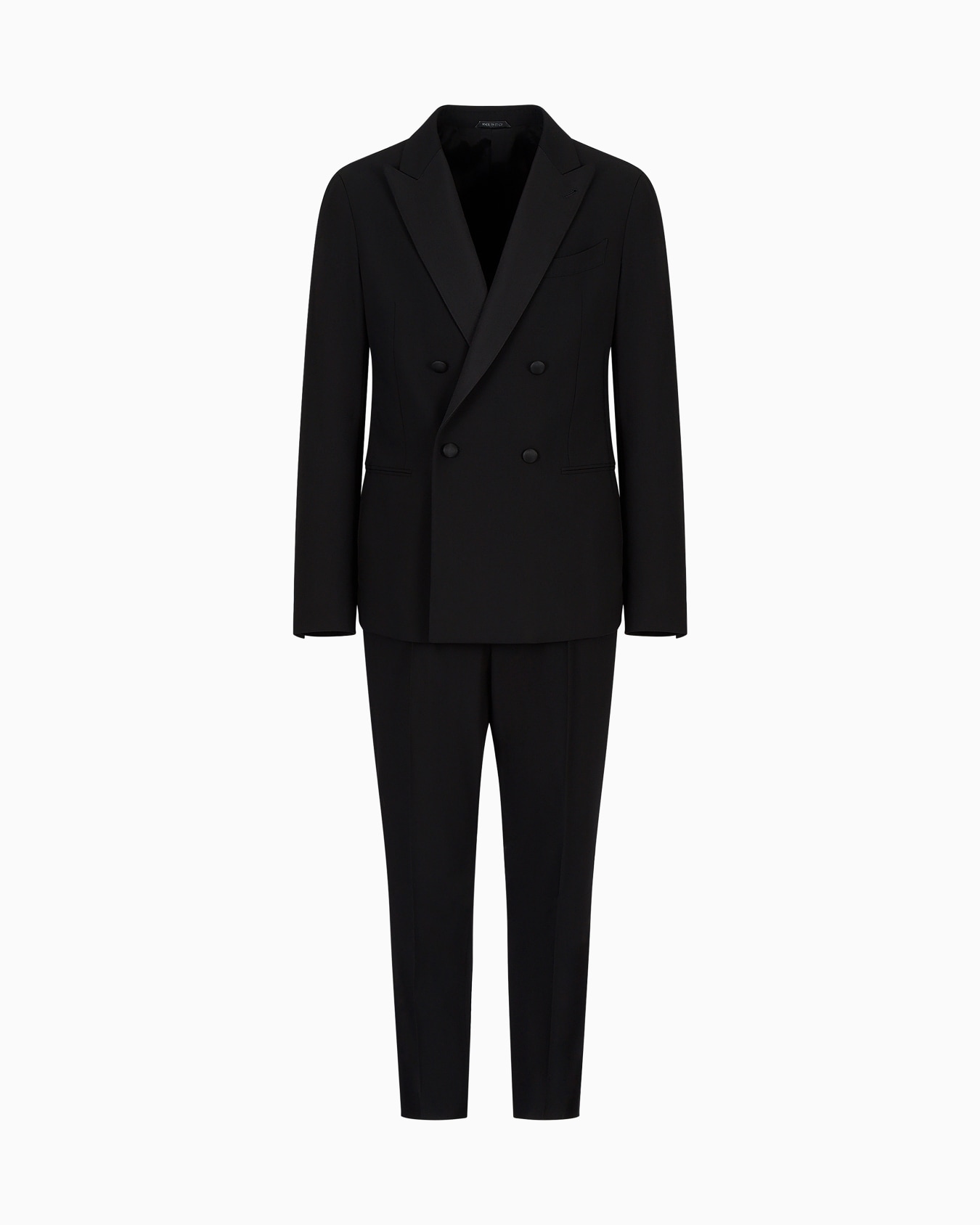 Upton Line double-breasted, wool-crêpe tuxedo Slide 0