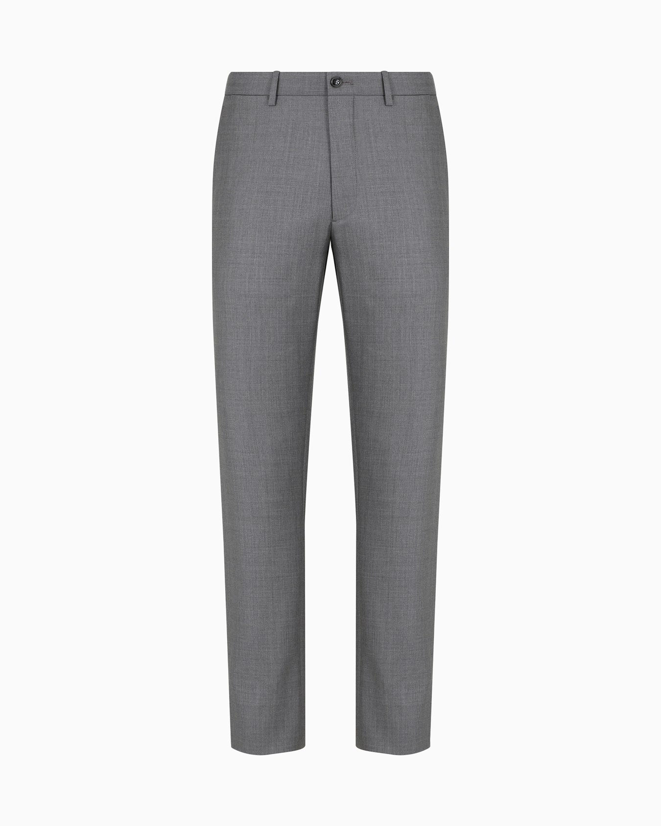 Pantalon plat en gabardine de laine et cachemire Diapositive 0