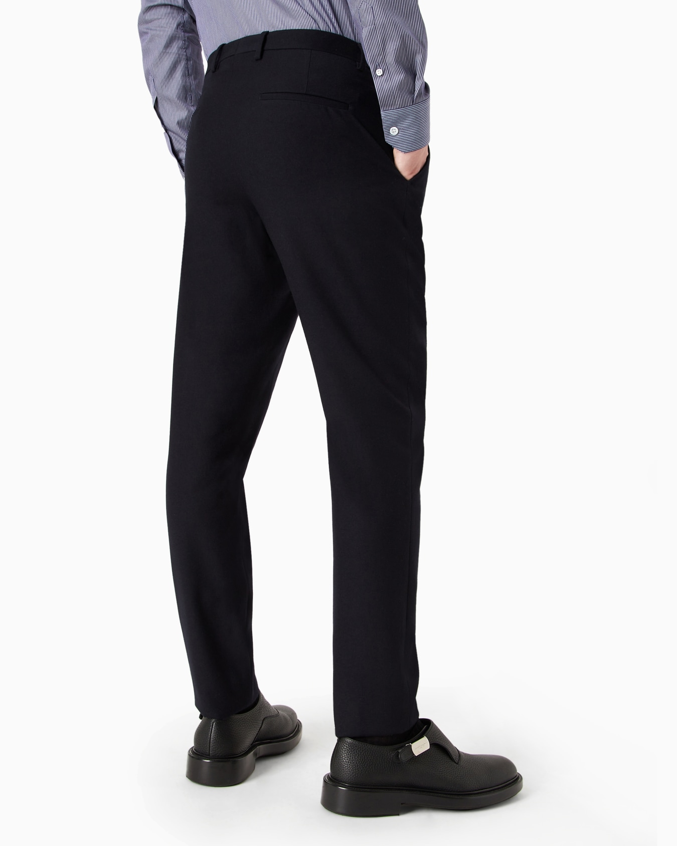 Slim-fit wool-flannel trousers Slide 2