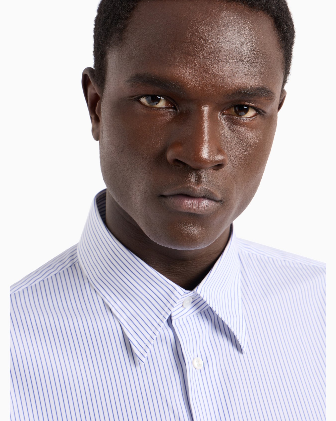 Regular-fit shirt in striped cotton Slide 4
