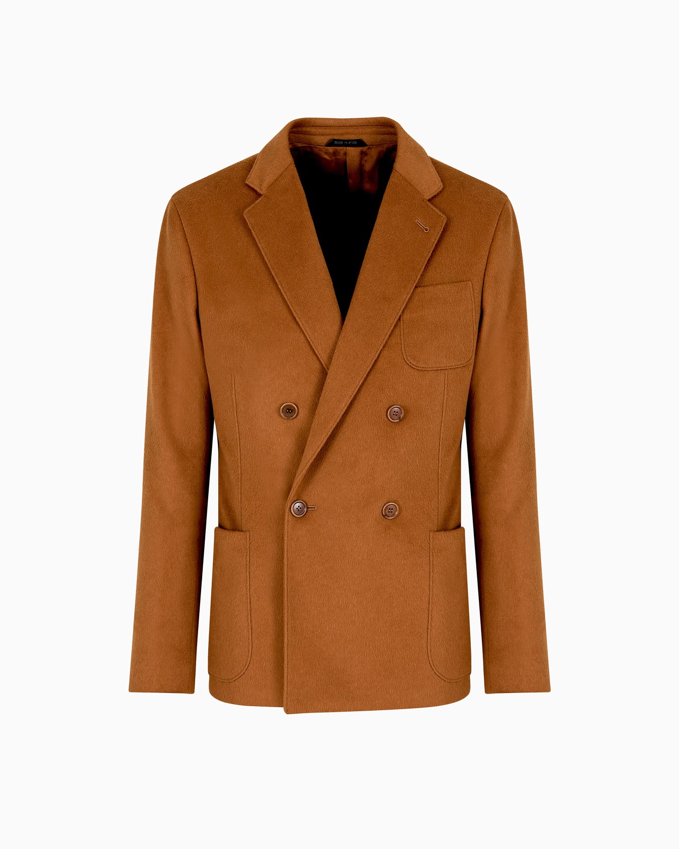 Giorgio Armani Vicuña Giacca doppiopetto in panno leggero di pura vicuña Slide 0