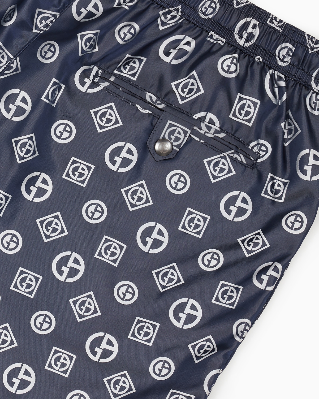 Costume da bagno boxer in tessuto jacquard logo all-over Slide 3