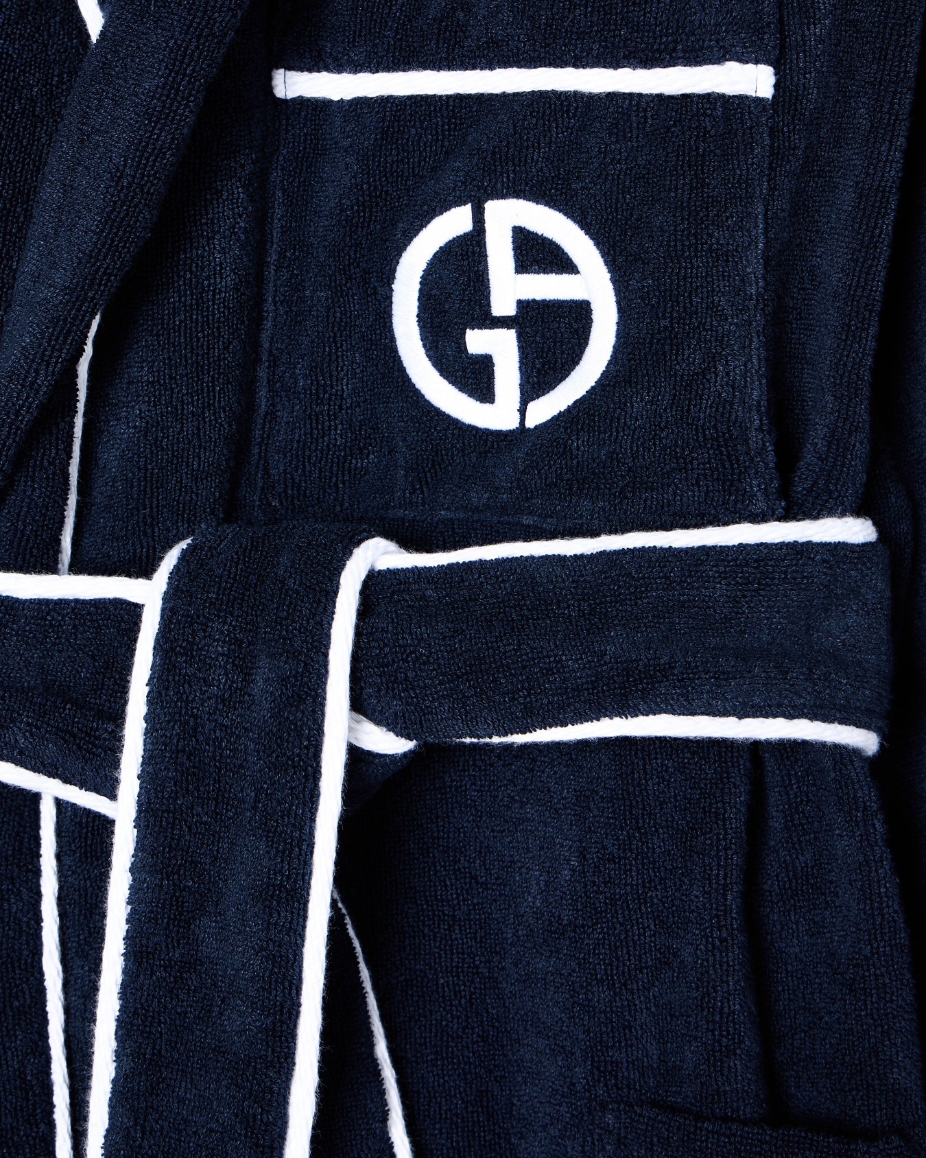 Cotton terry bathrobe Slide 3