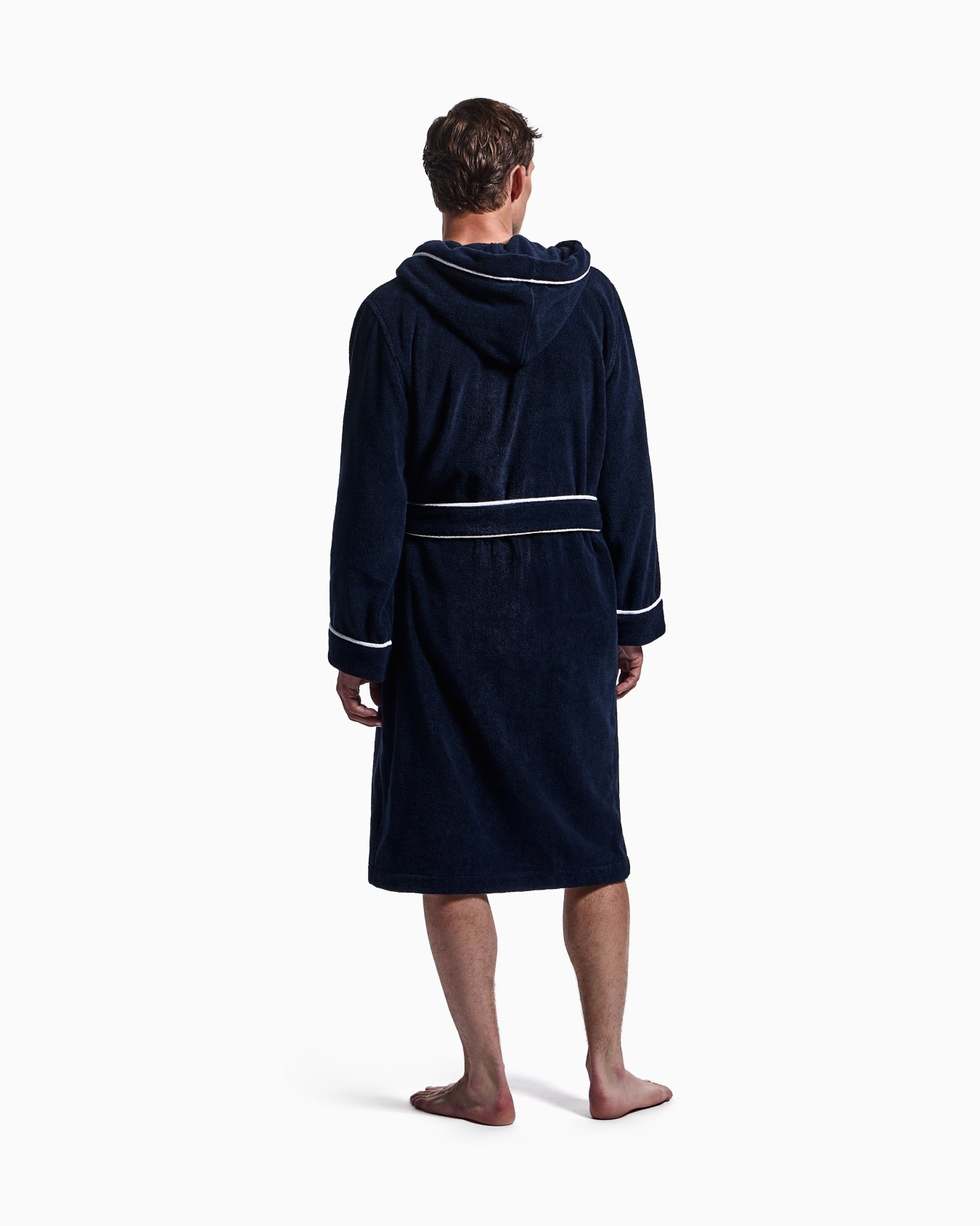 Cotton terry bathrobe Slide 2