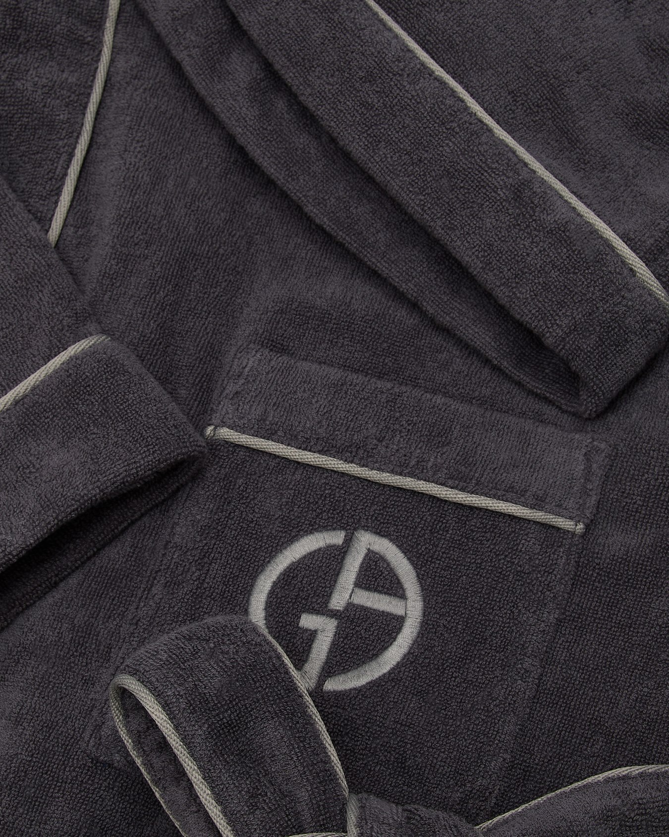Cotton terry bathrobe Slide 4