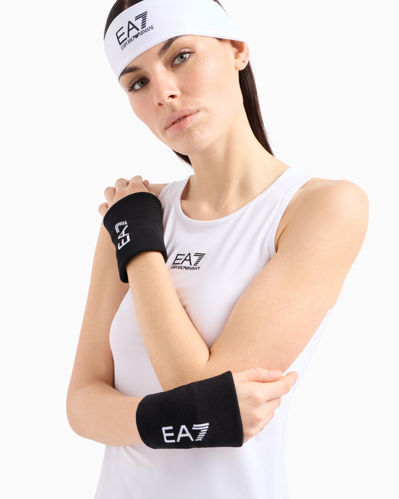 Tennis Pro stretch-cotton blend wristbands Slide 2