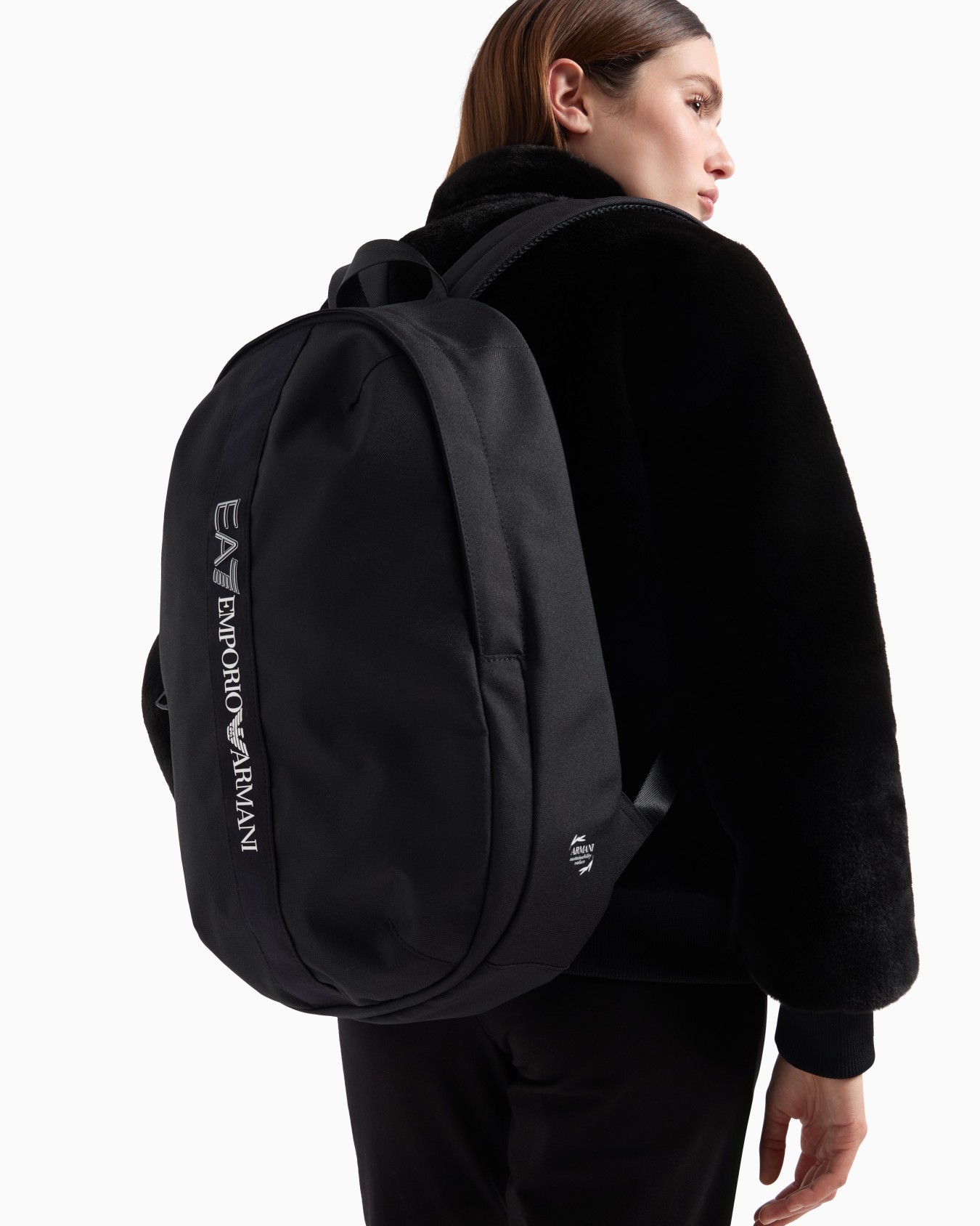 ASV recycled fabric round backpack Slide 6