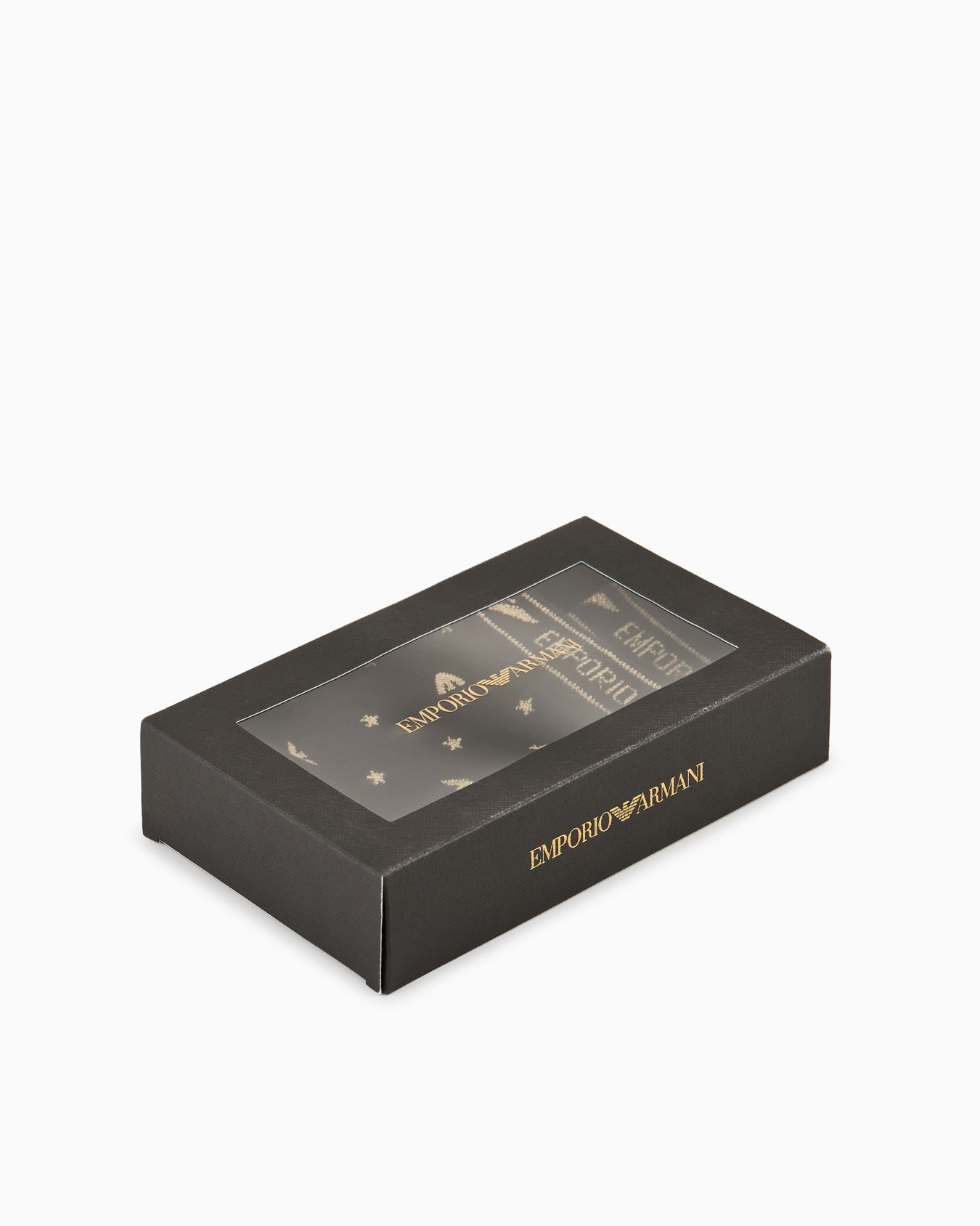Gift set of two pairs of lurex jacquard logo socks Slide 2
