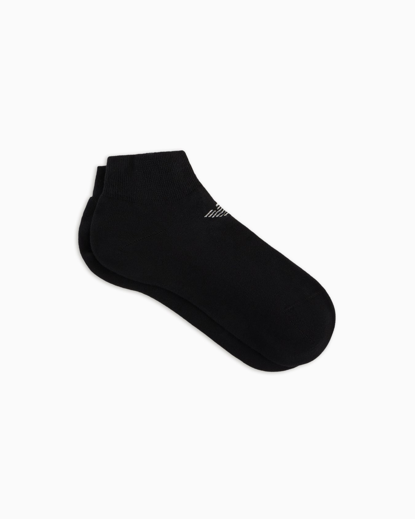 Three-pack of cotton ankle socks with lurex eagle Slide 0