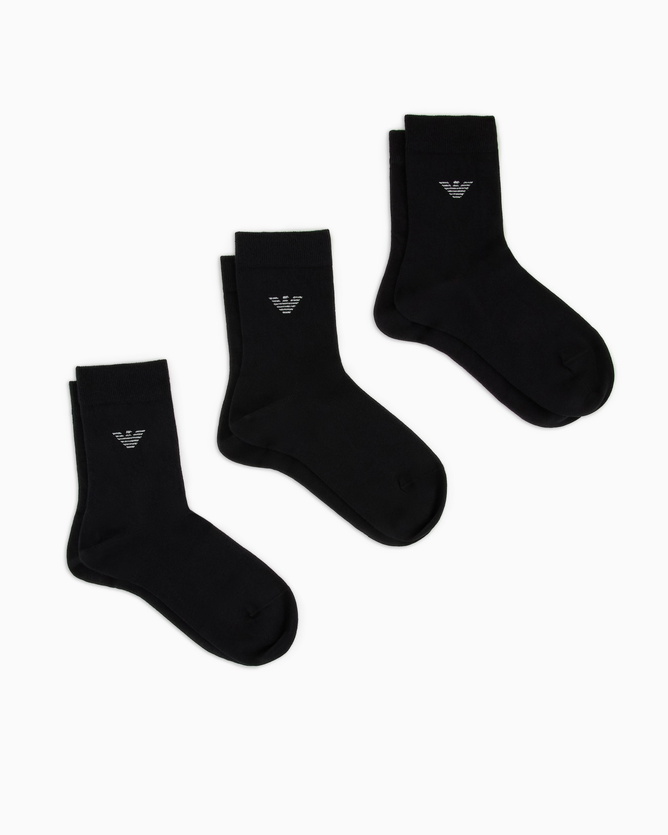 Three-pack of cotton socks with lurex eagle Slide 0