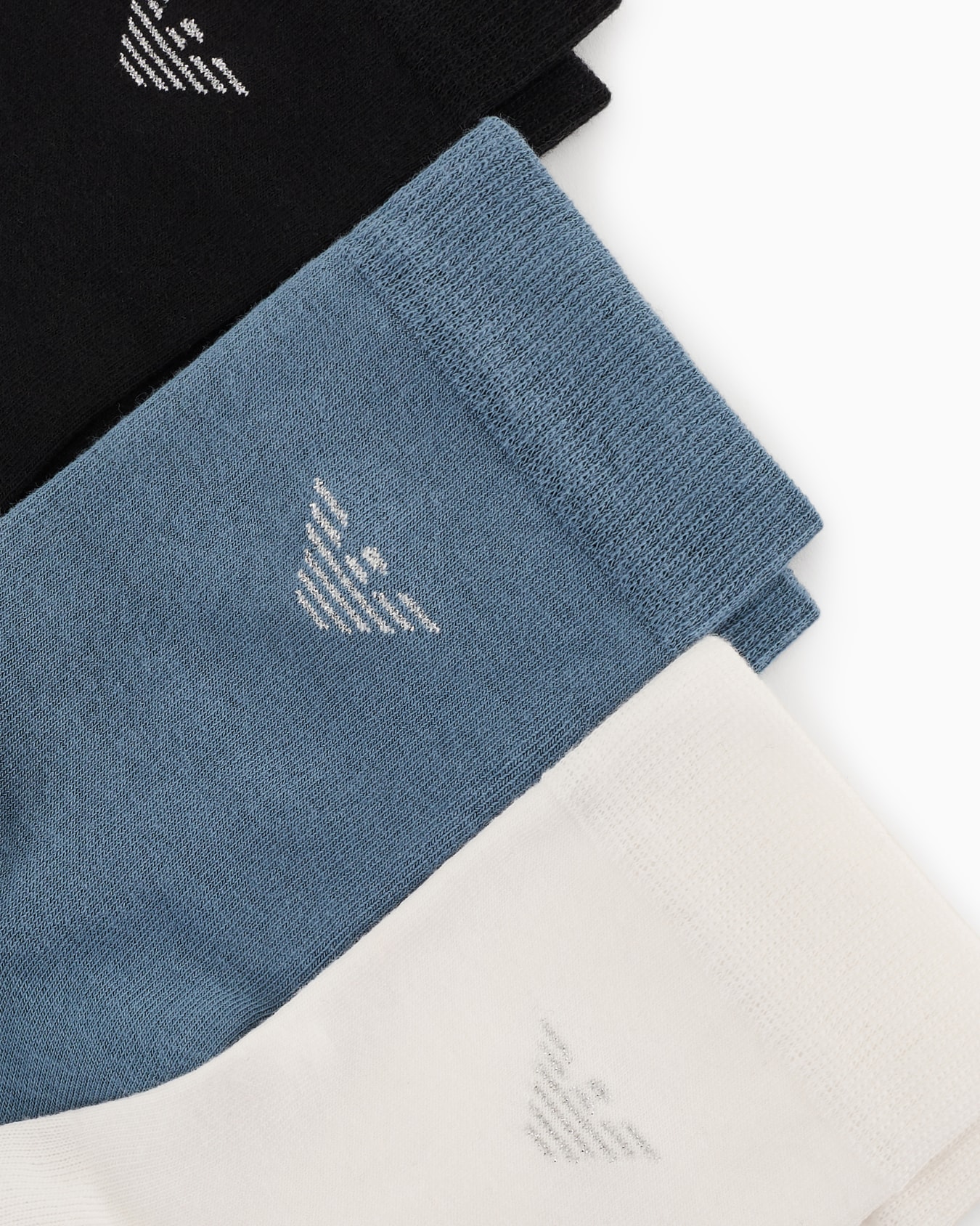 Three-pack of cotton socks with lurex eagle Slide 1