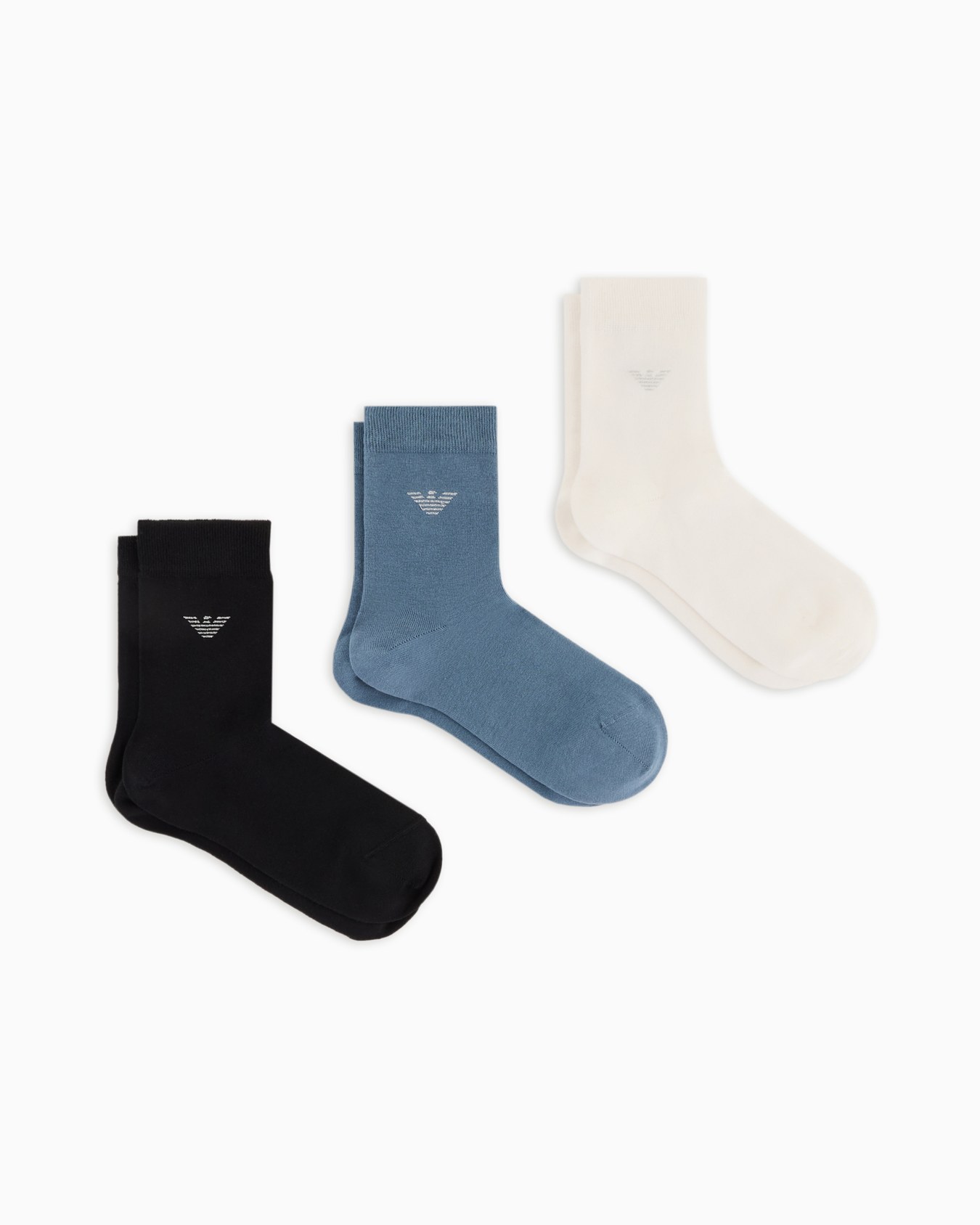 Three-pack of cotton socks with lurex eagle Slide 0