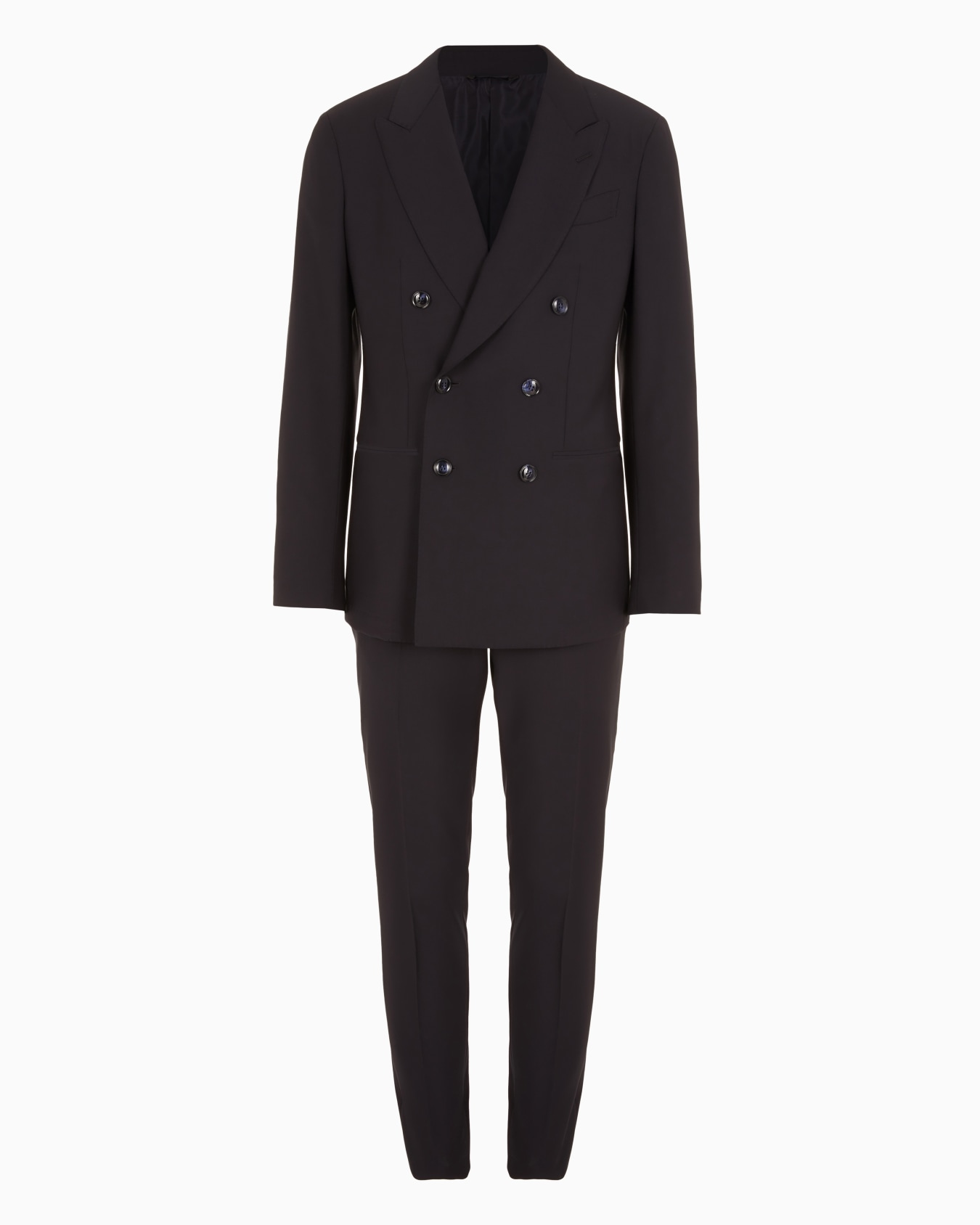 Linea Napoli double-breasted virgin wool twill dress Slide 0