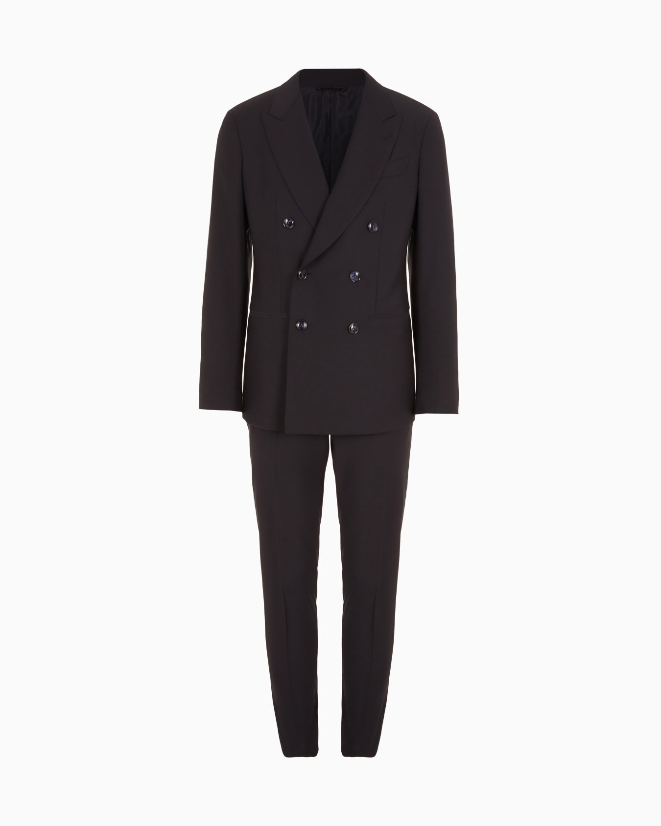 Linea Napoli double-breasted virgin wool twill dress Slide 0