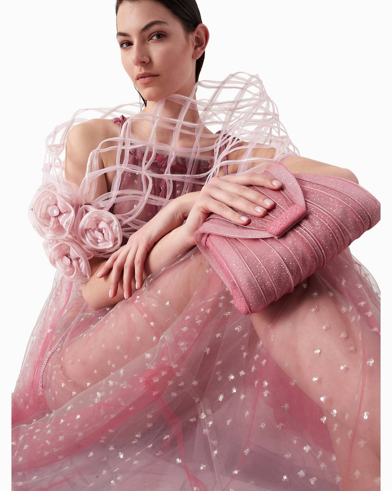Robe en tulle effet ciel étoilé Diapositive 4
