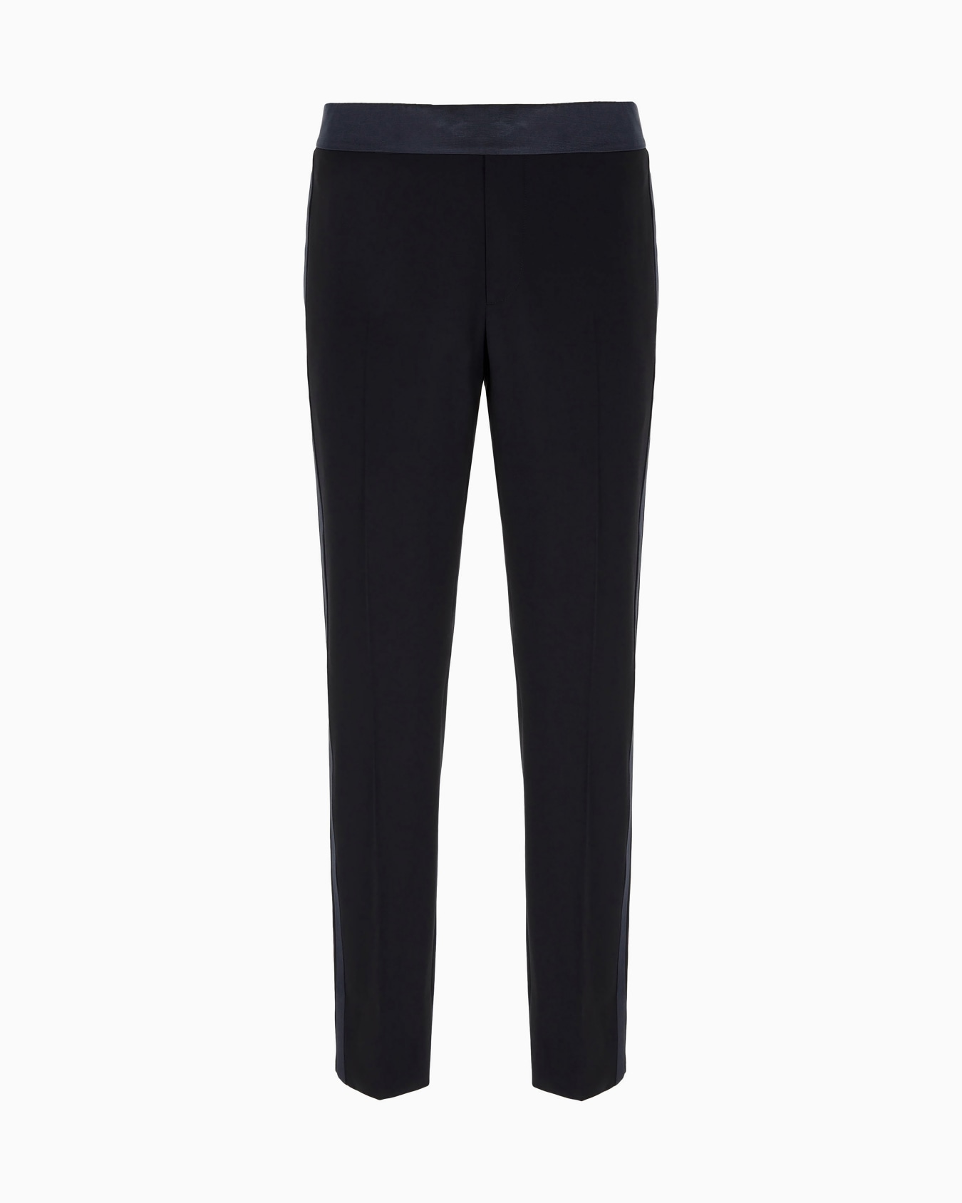 Giorgio’s wool crepe and grosgrain trousers Slide 0