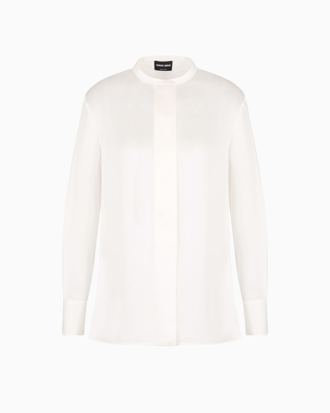 Camicia in charmeuse di seta Slide 0