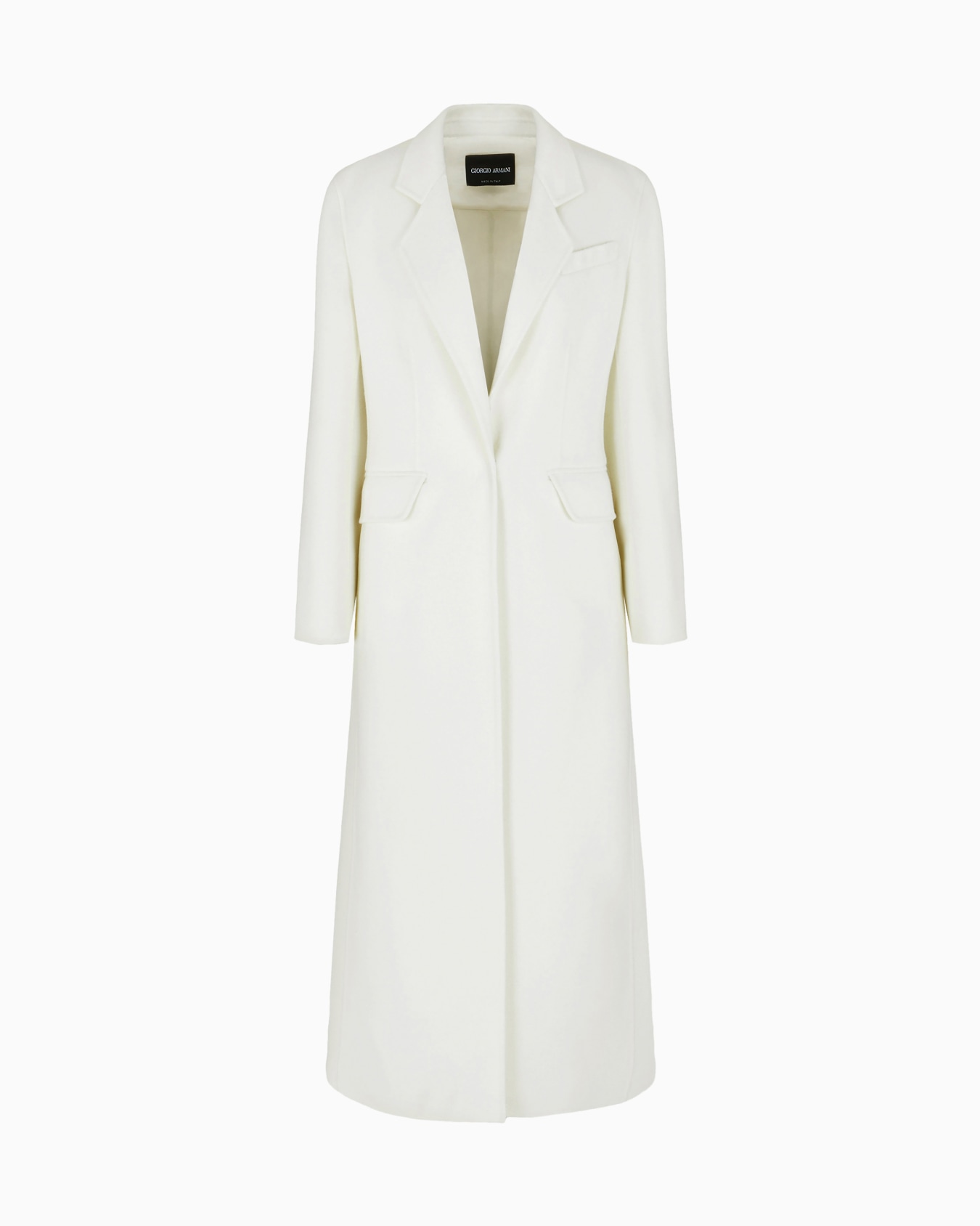 Long double-cashmere coat Slide 0