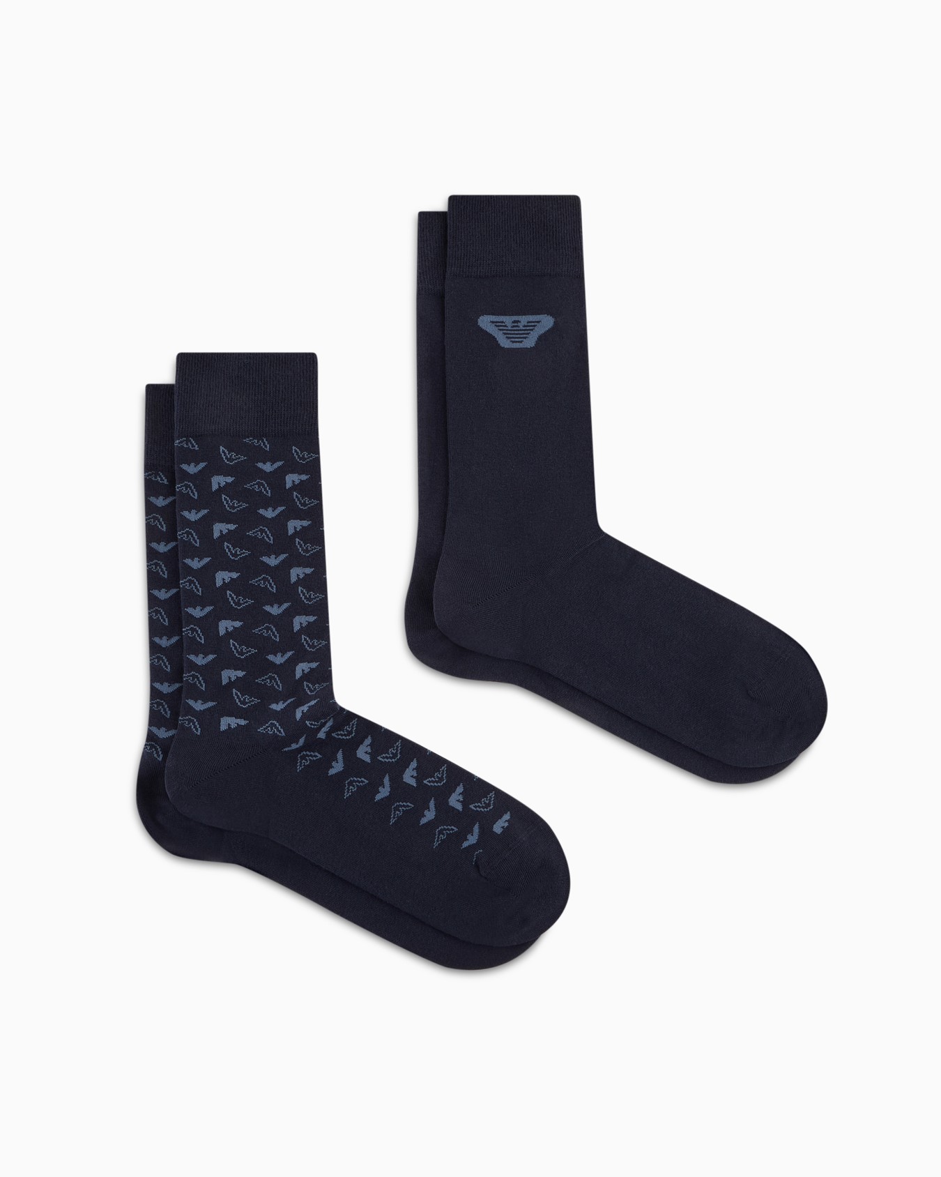 Lot de 2 paires de chaussettes avec motif jacquard optique Diapositive 0
