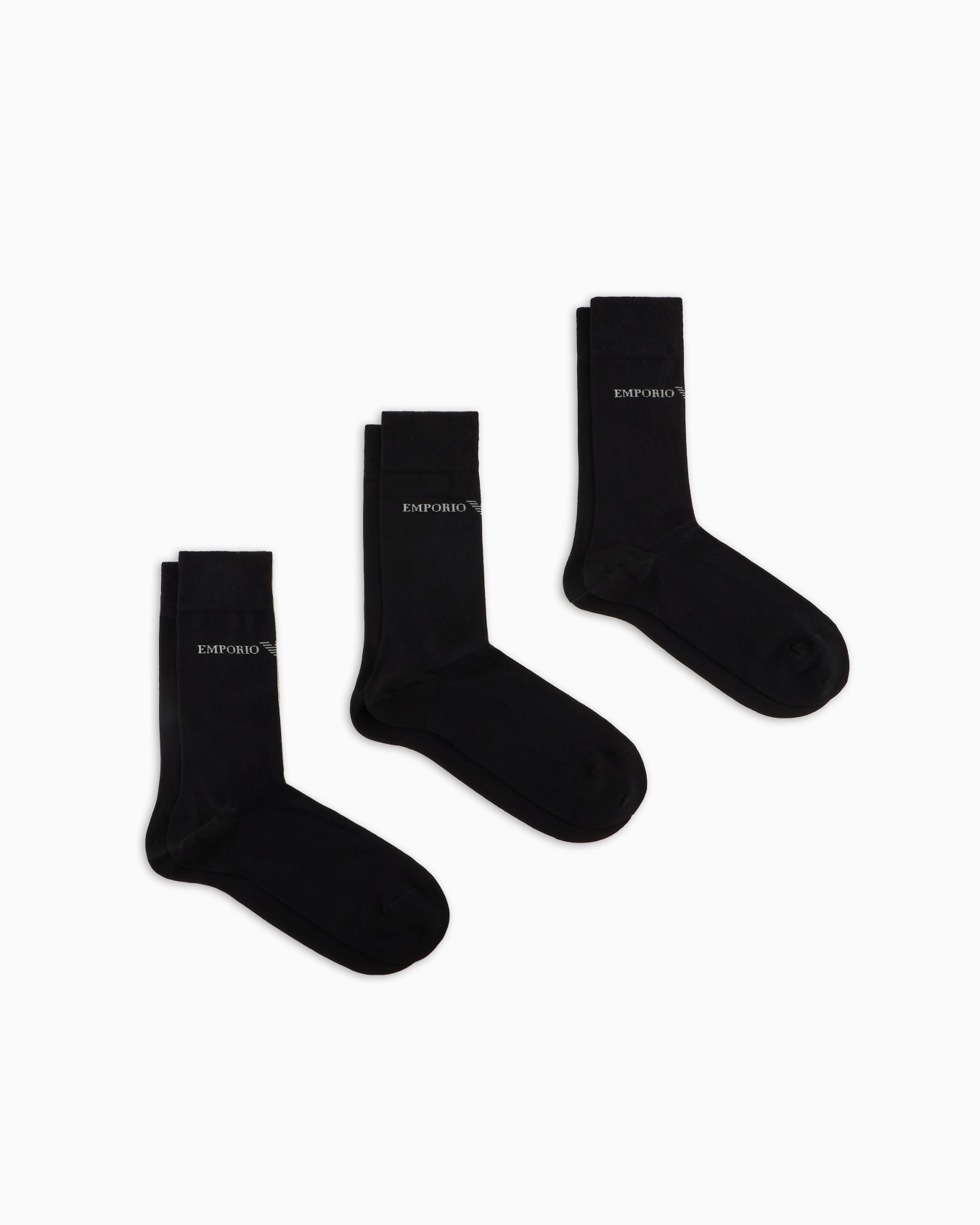 Three-pack of socks with jacquard logo Slide 0