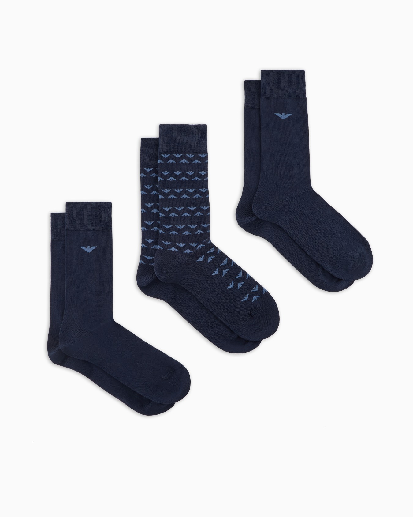 Three-pack of socks with jacquard eagle pattern Diapositiva 0