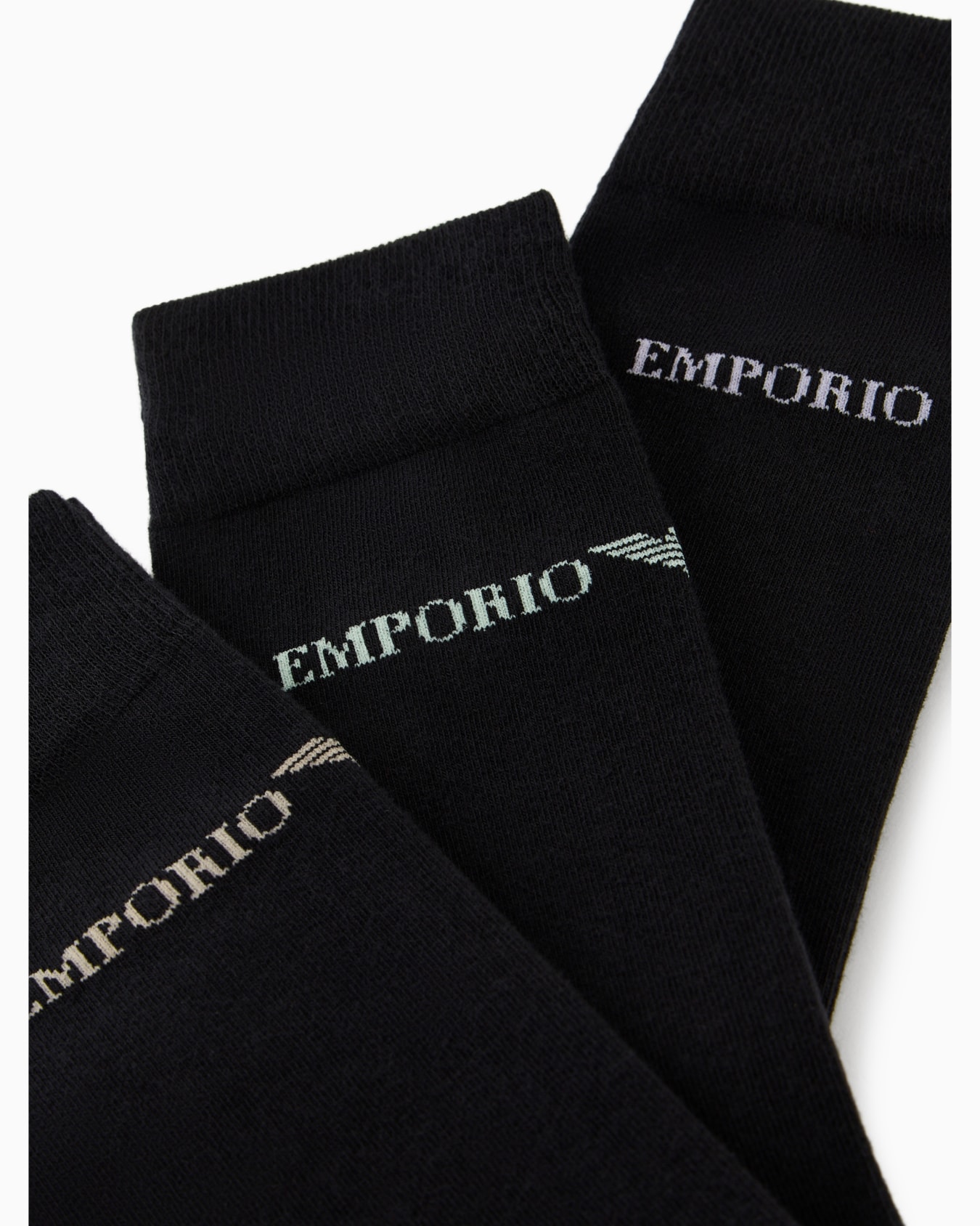 Three-pack of socks with Emporio Armani logo Slide 1