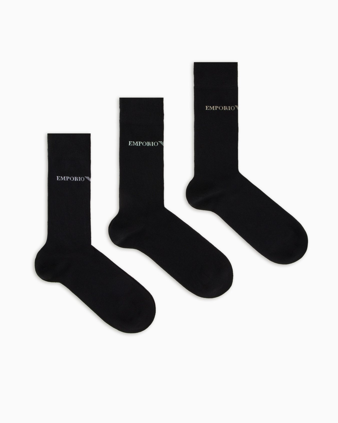 Three-pack of socks with Emporio Armani logo Slide 0