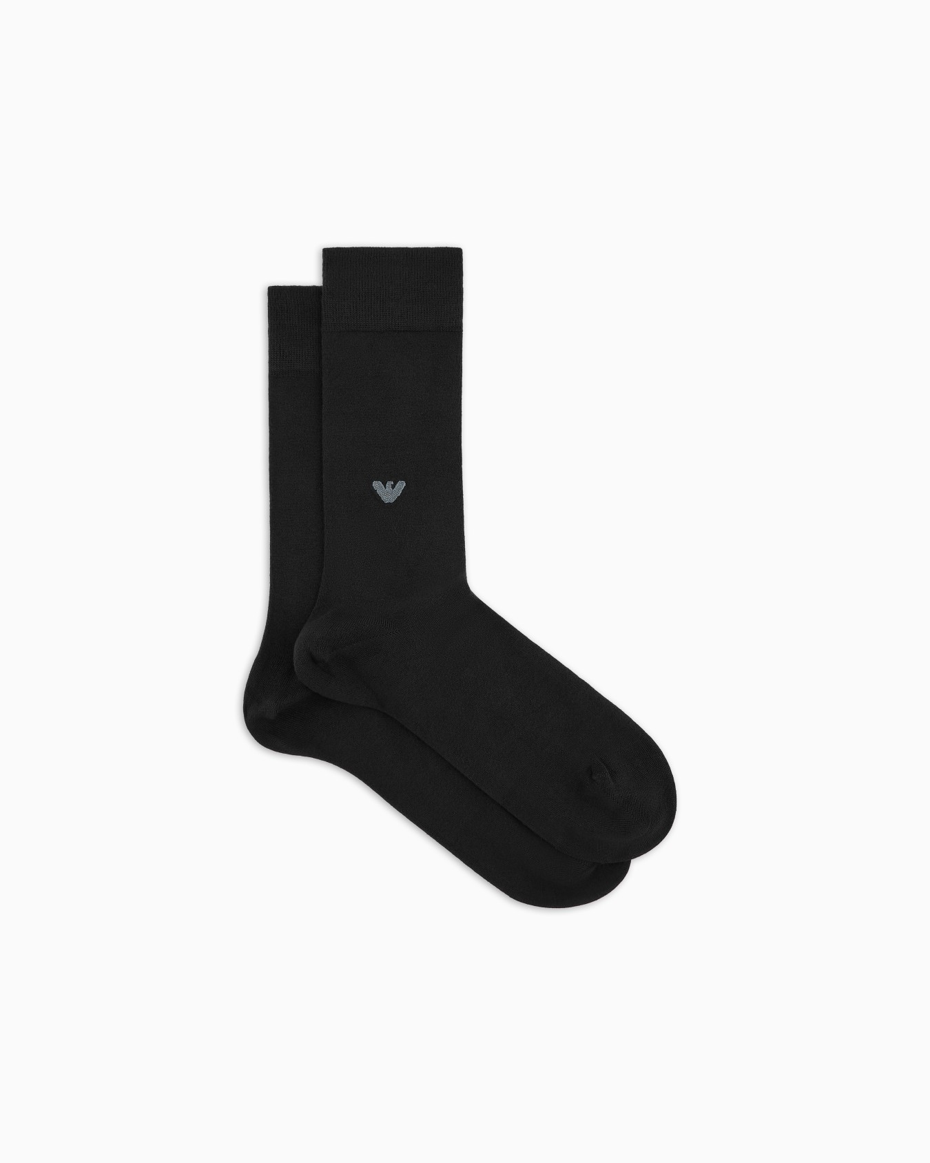 Viscose knee-high socks with eagle embroidery Slide 0