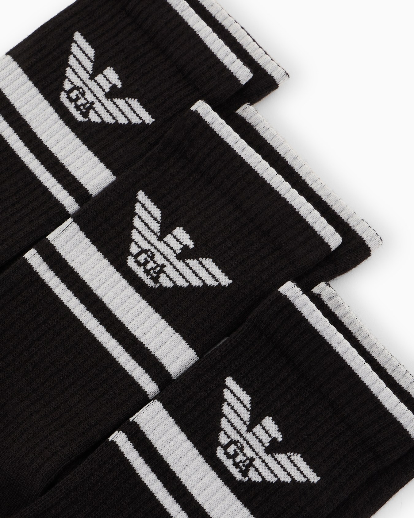 Three-pack of terrycloth socks with eagle logo Slide 1