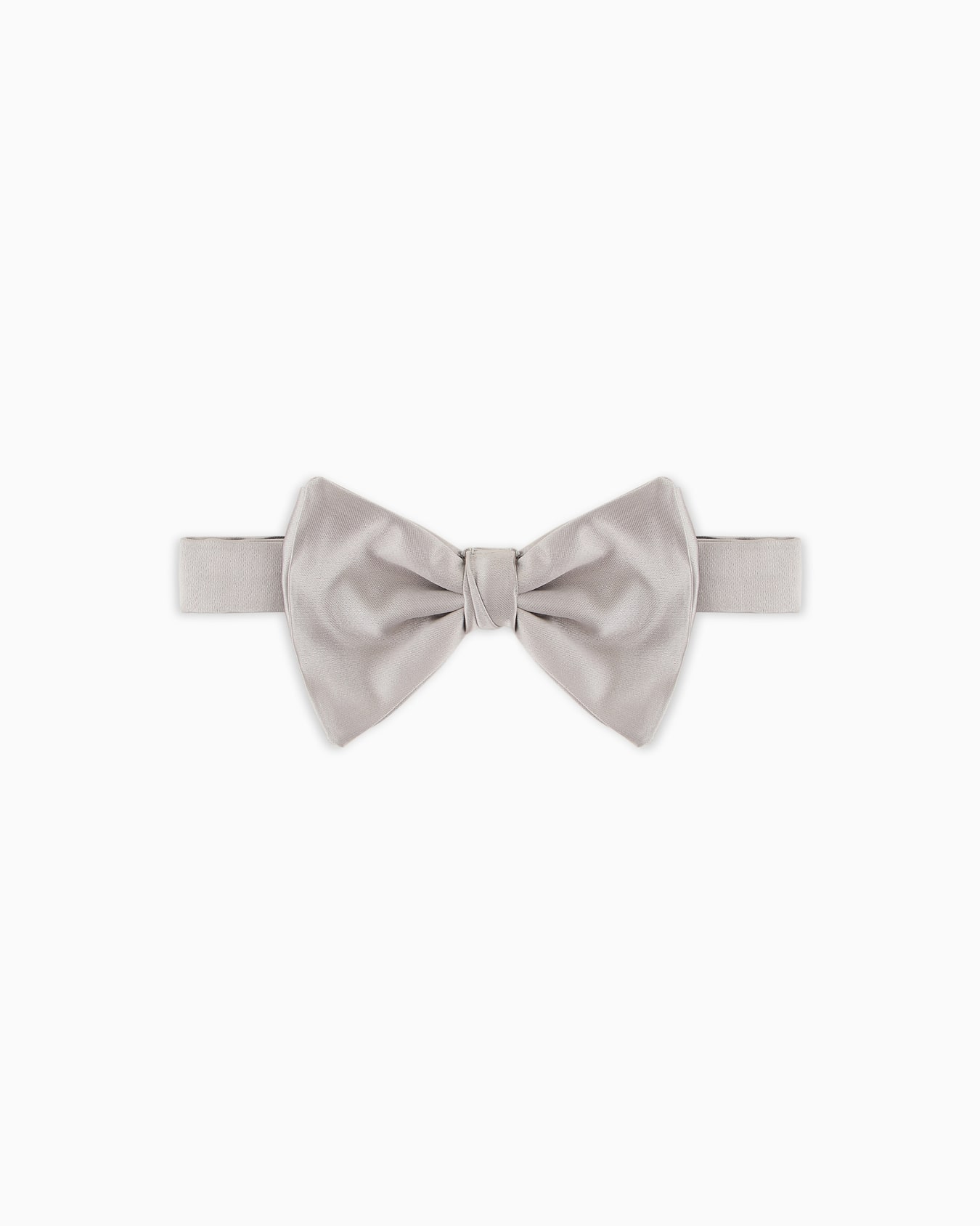 Knotted bow tie in micro-textured pure silk Diapositiva 0