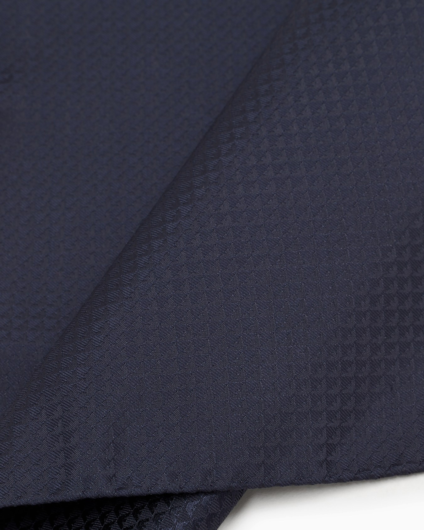 Pure silk pocket square with jacquard monogram Slide 1