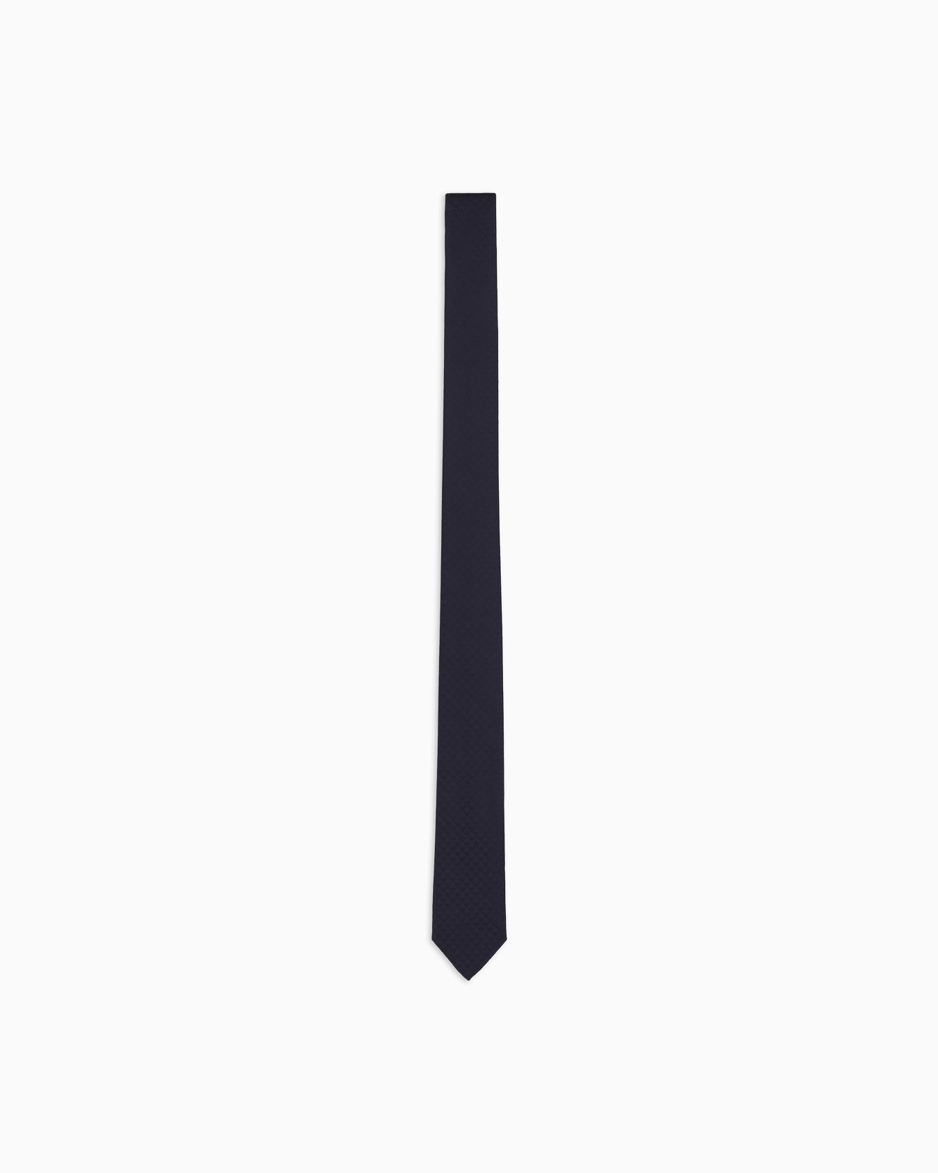 Pure silk tie with jacquard monogram Slide 0