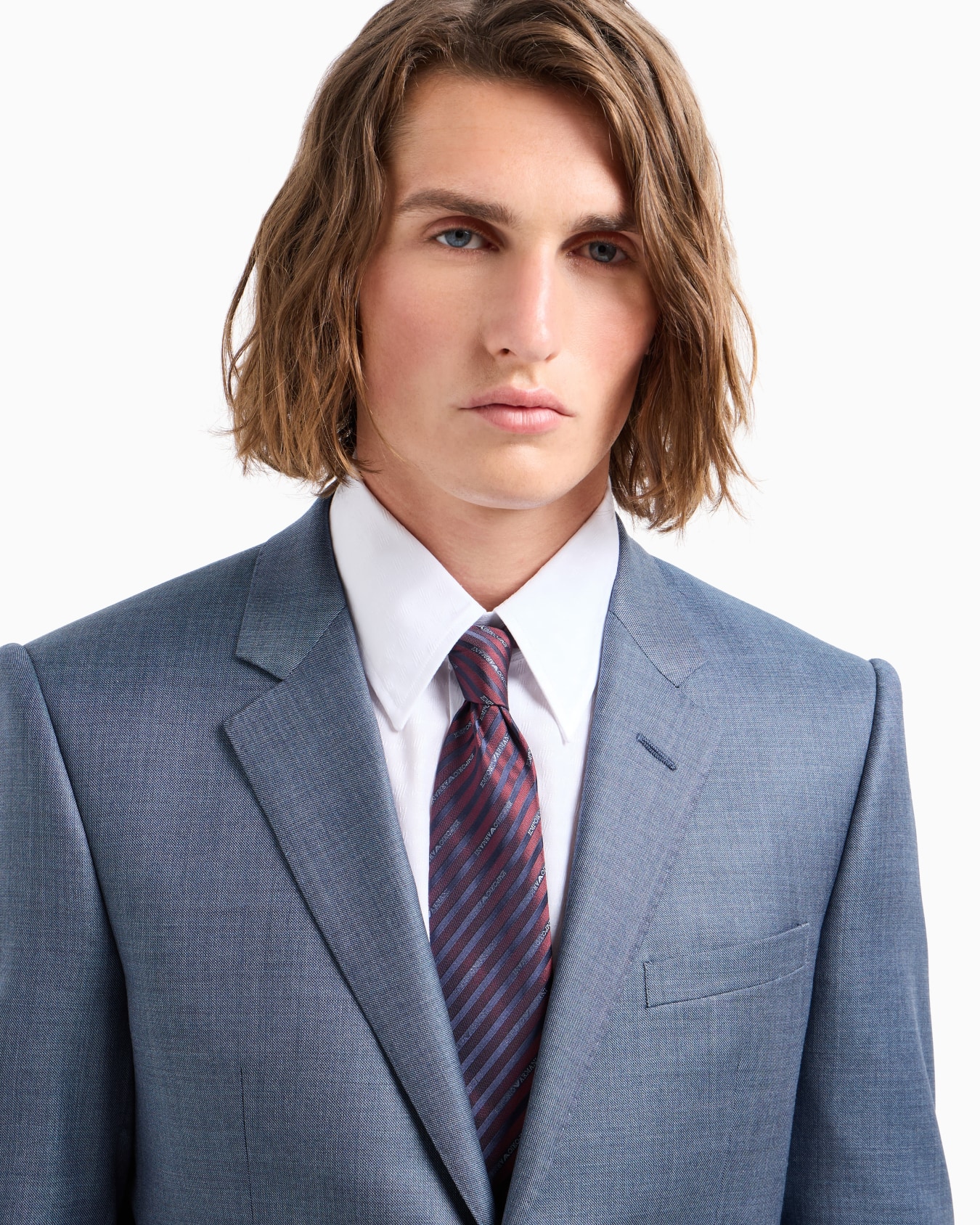Cravate en jacquard de pure soie avec logo all over Diapositive 2