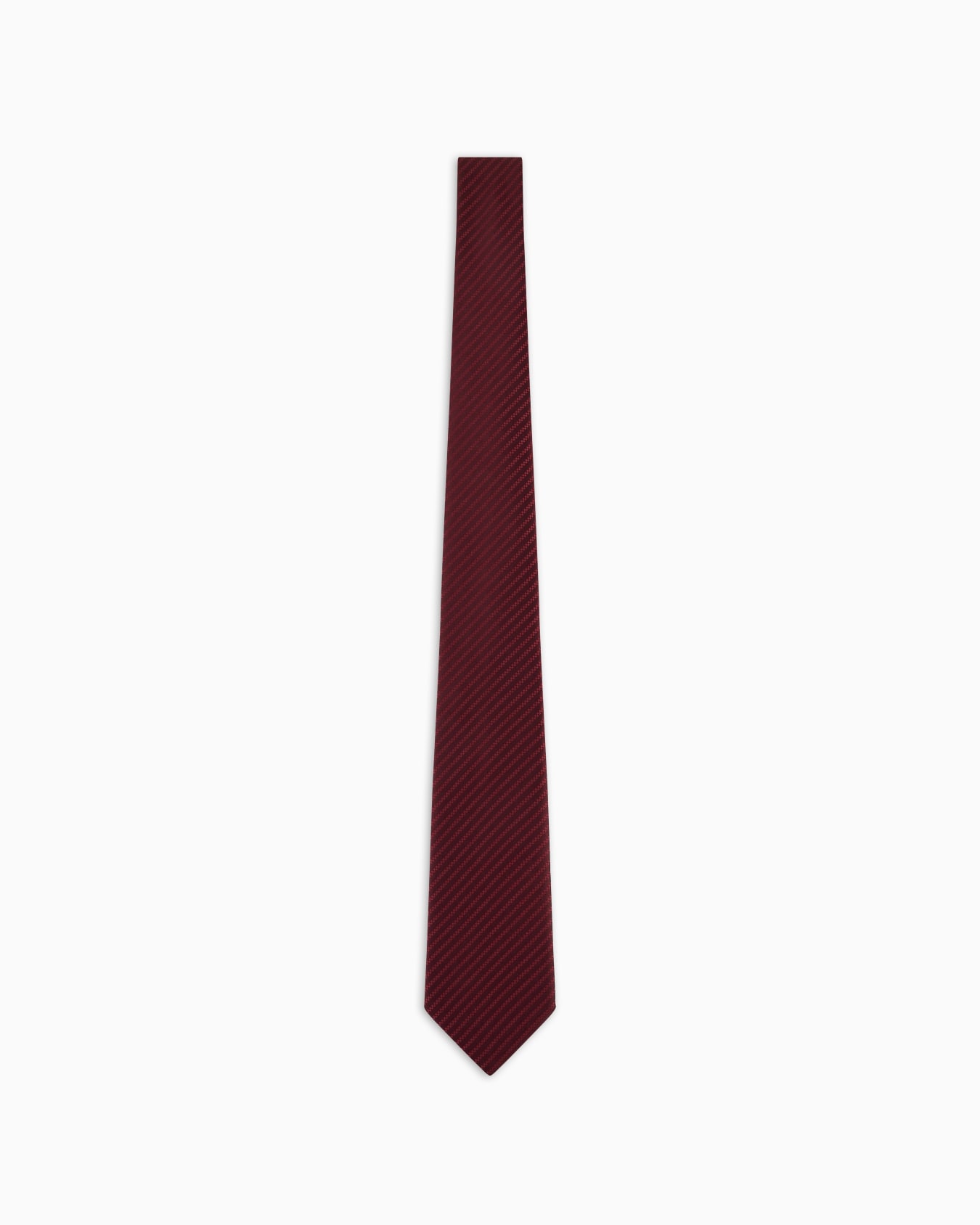 Pure silk tie with jacquard micro-motif Slide 0