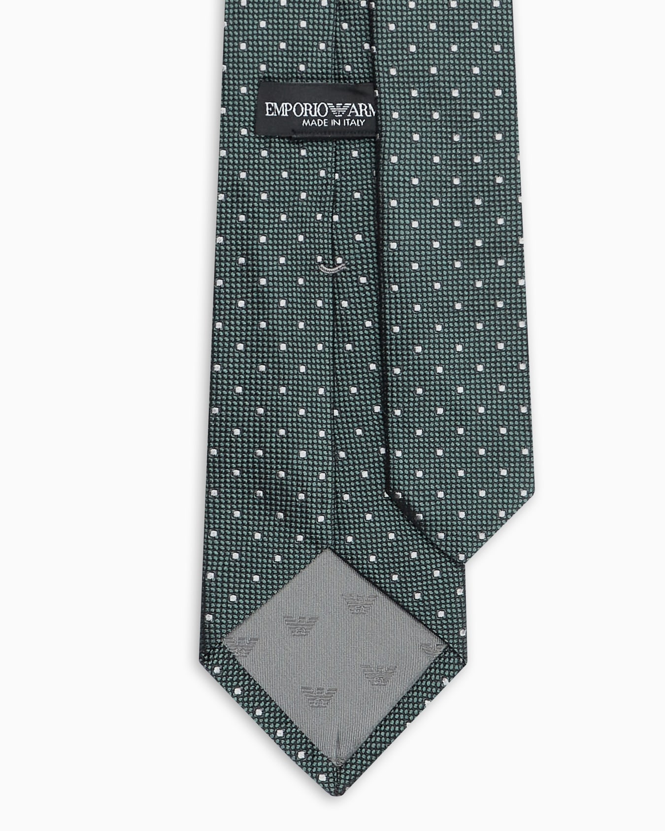 Pure silk tie with jacquard motif Slide 1