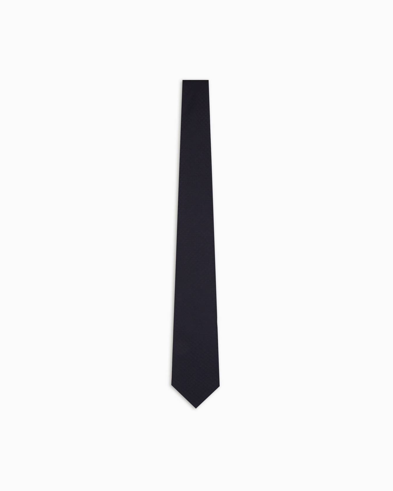 Pure silk tie with jacquard monogram Slide 0