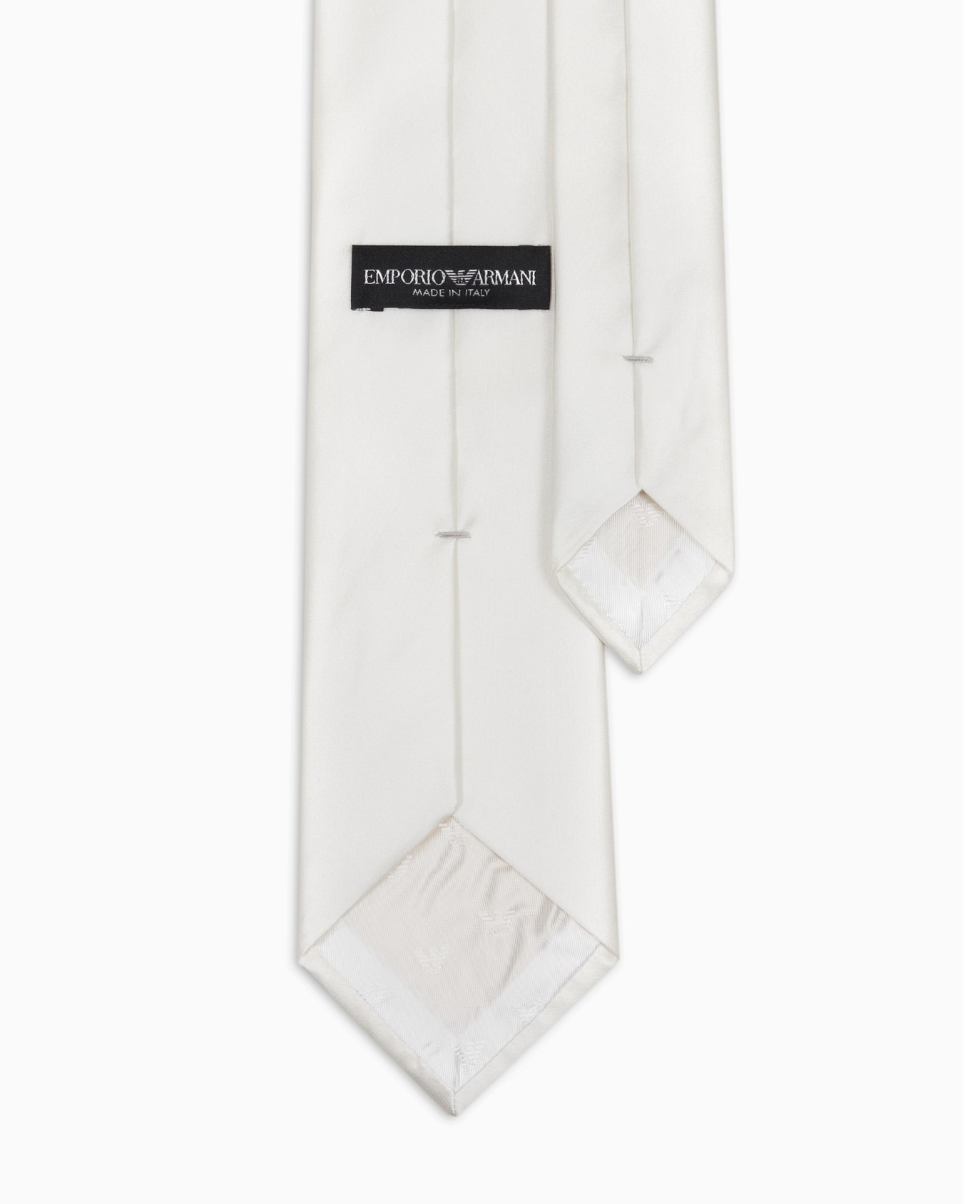 Pure silk tie with jacquard micro-motif Slide 1
